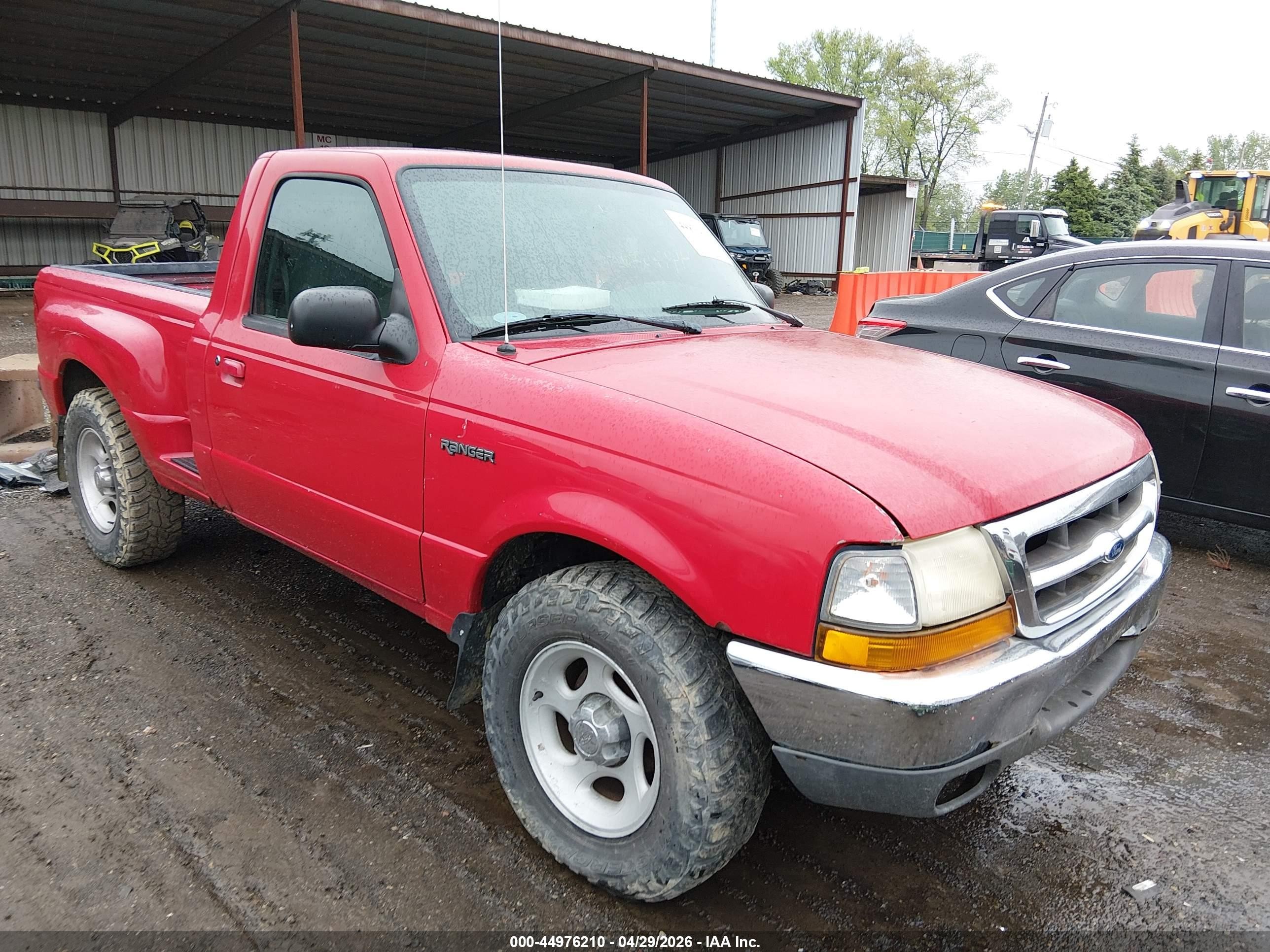 2000 Ford Ranger Xl/xlt Red vin: 1FTYR10C7YTB30585