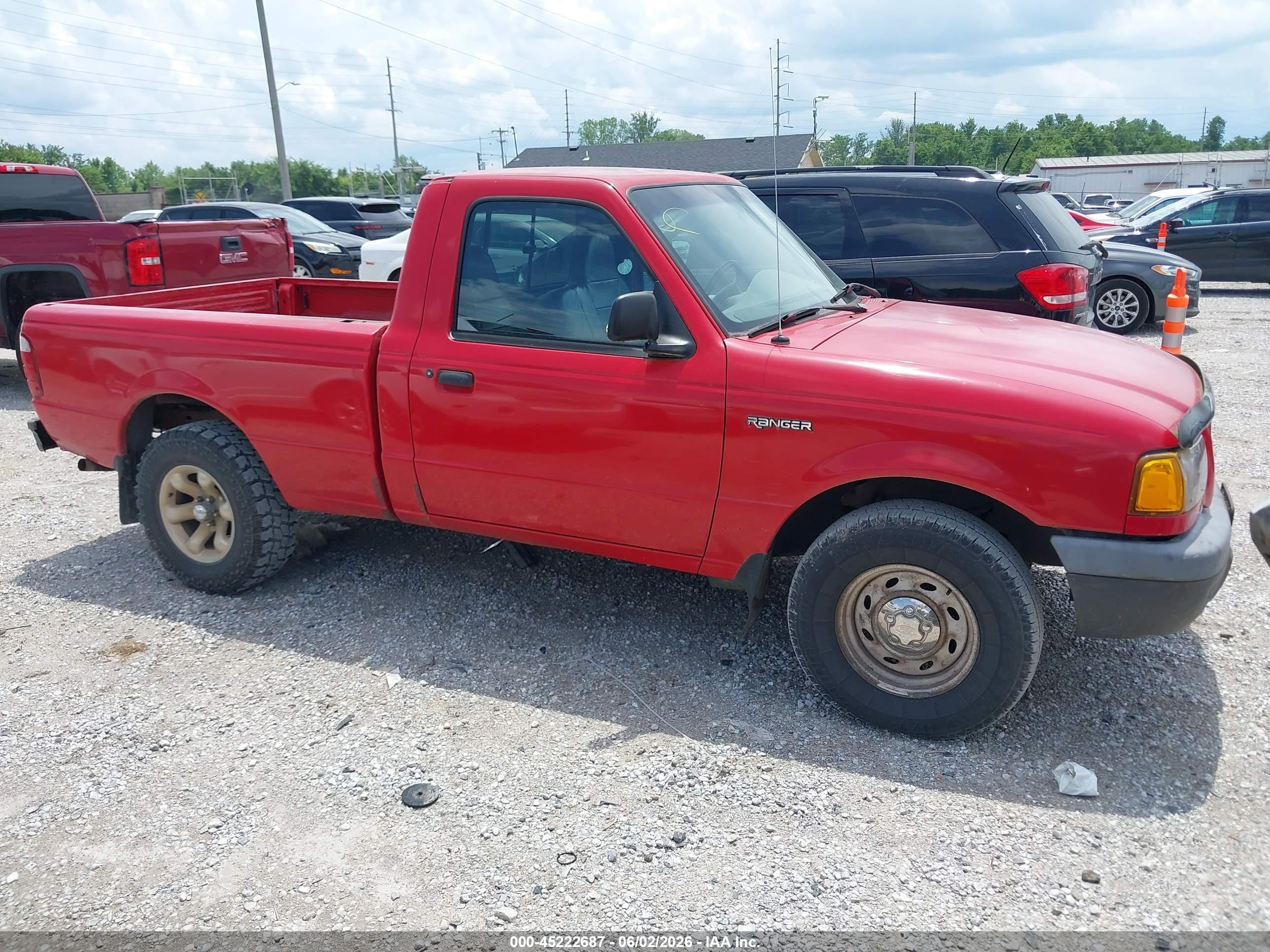 2001 Ford Ranger Xl/xlt Red vin: 1FTYR10C81PA22118