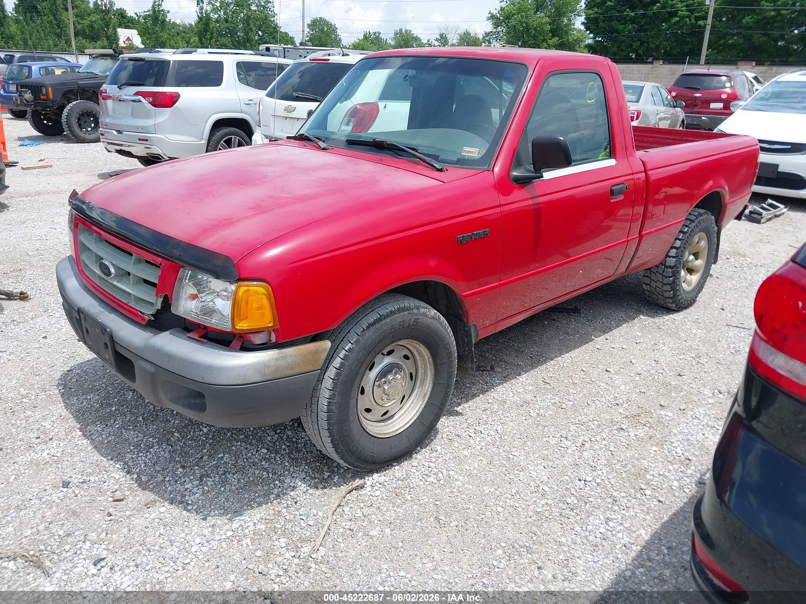 2001 Ford Ranger Xl/xlt Красный vin: 1FTYR10C81PA22118