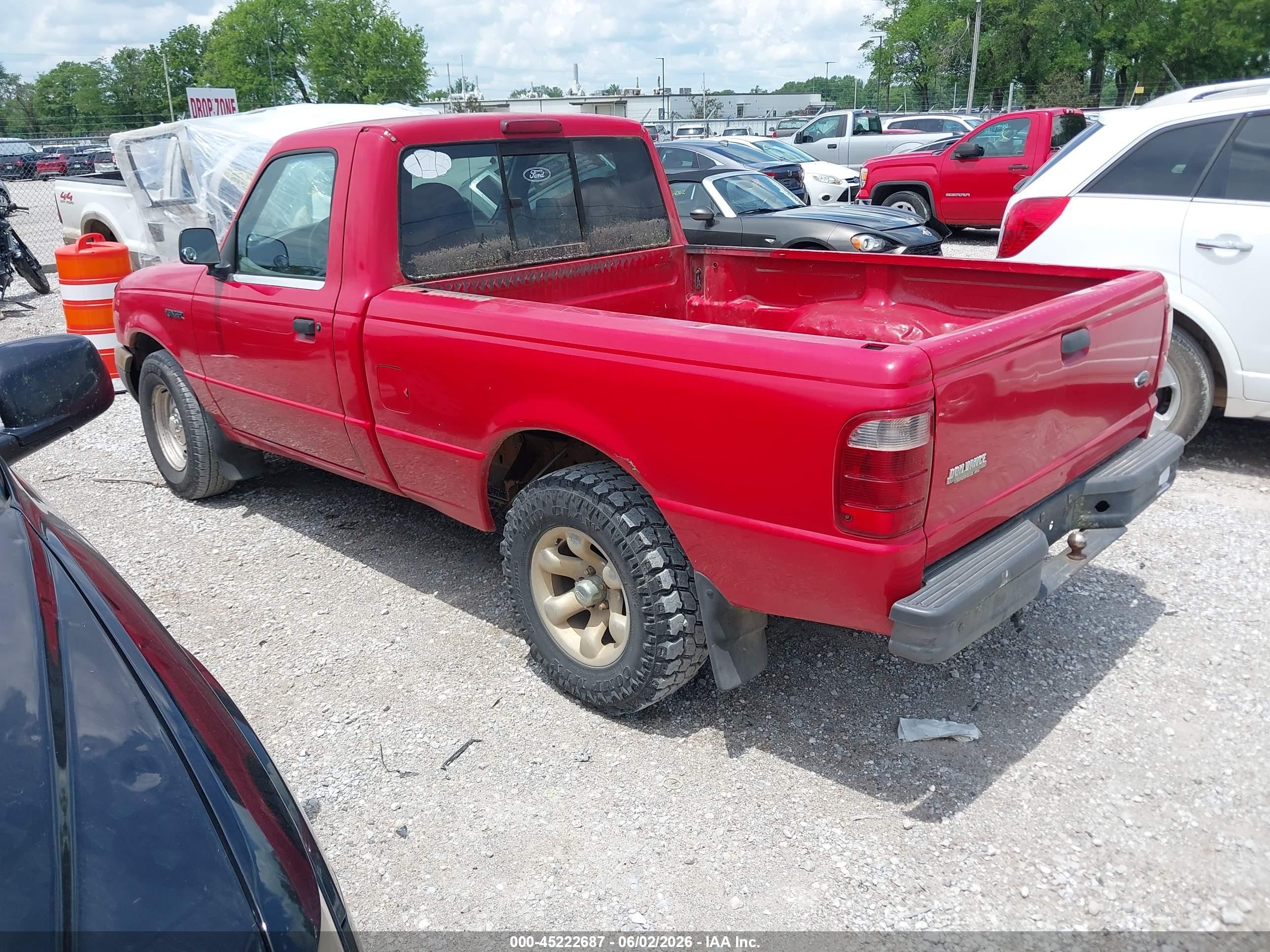 2001 Ford Ranger Xl/xlt Красный vin: 1FTYR10C81PA22118
