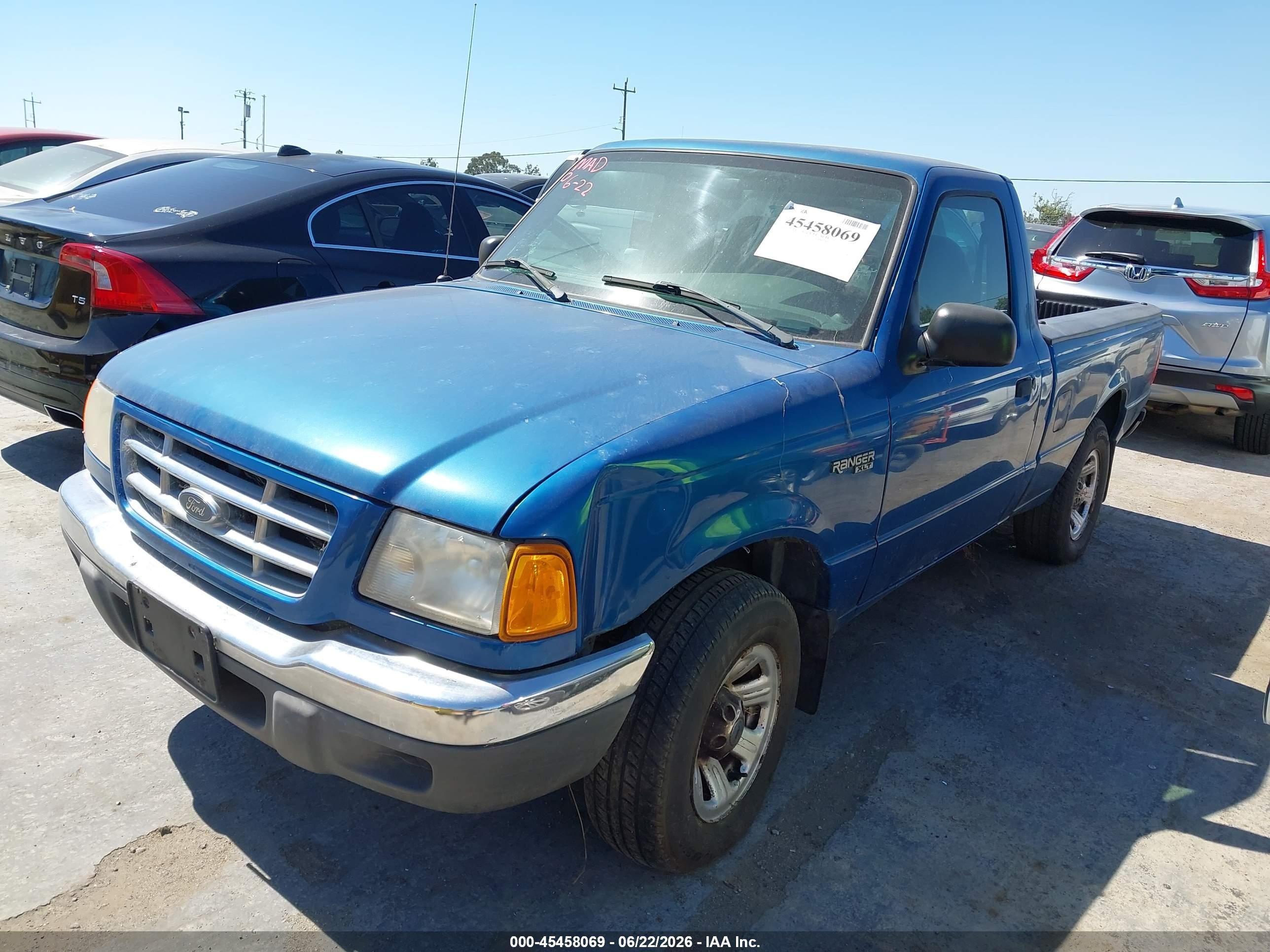 2001 Ford Ranger Xl/xlt Blue vin: 1FTYR10C81PA35760