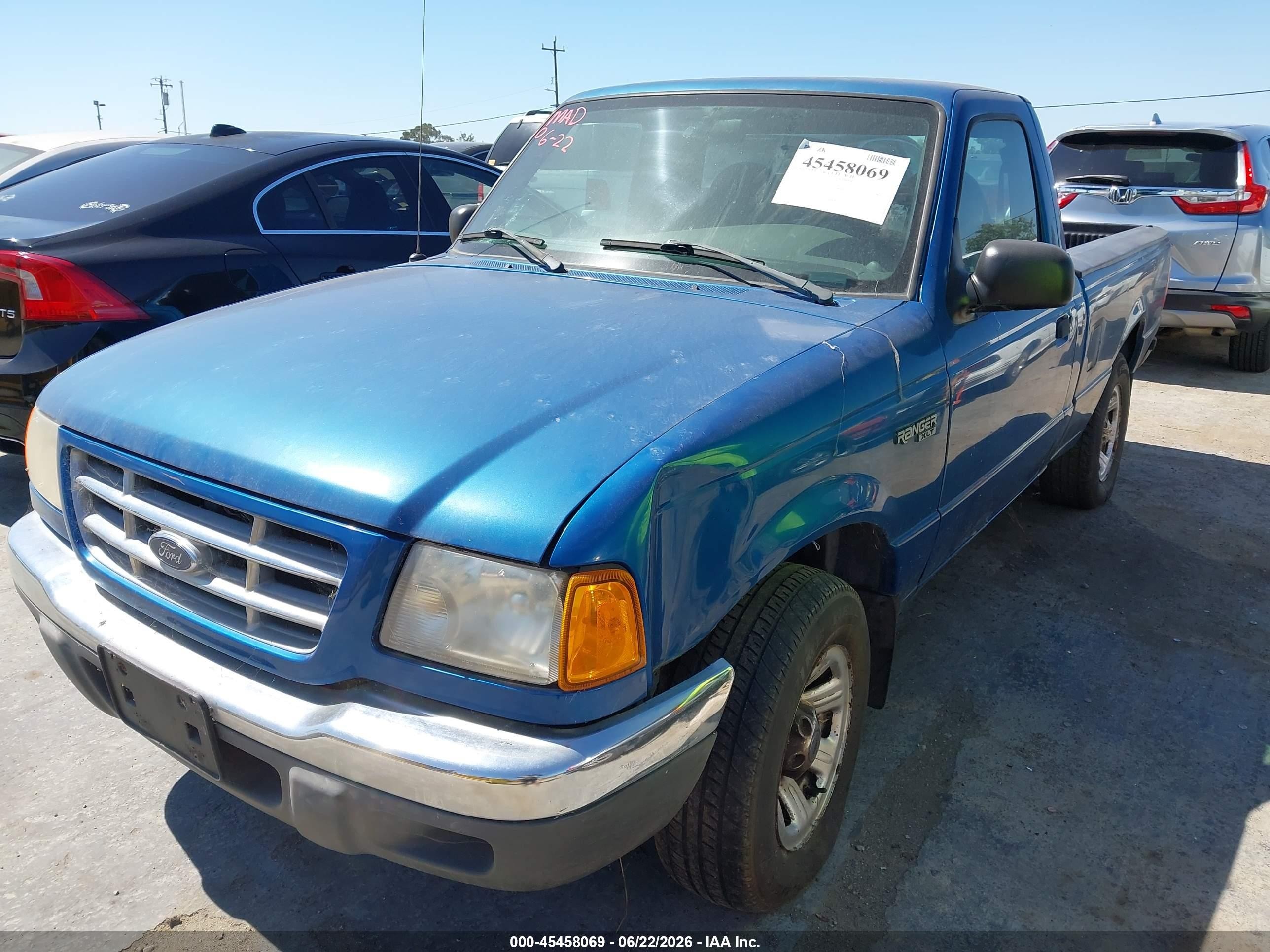 2001 Ford Ranger Xl/xlt Blue vin: 1FTYR10C81PA35760