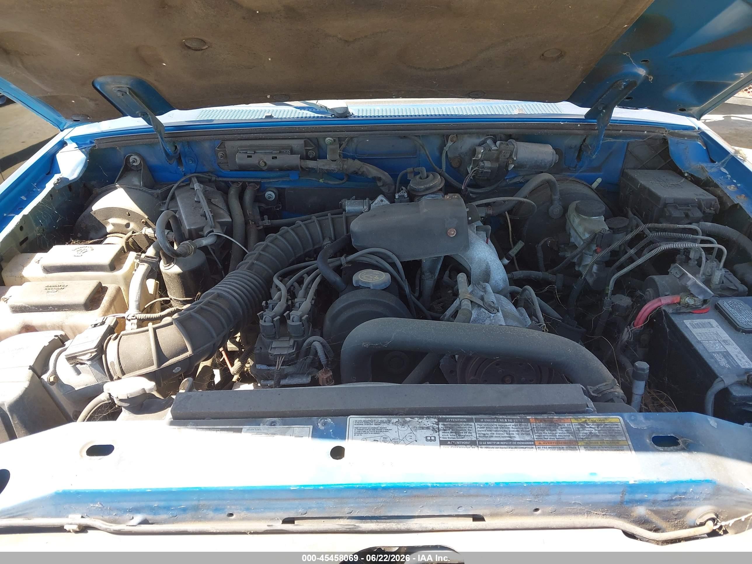 2001 Ford Ranger Xl/xlt Blue vin: 1FTYR10C81PA35760