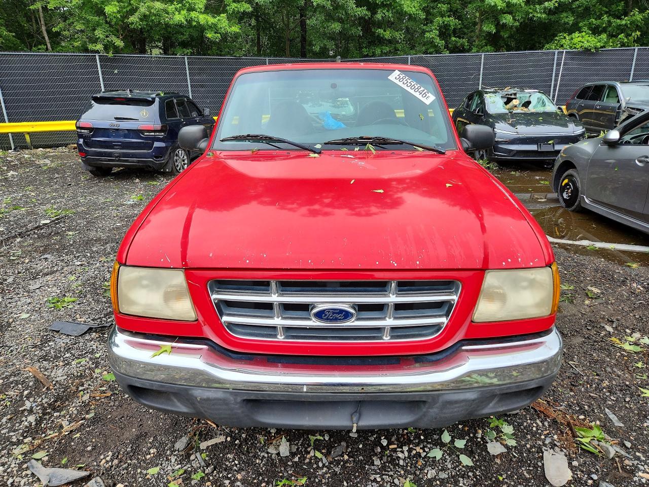 2001 Ford Ranger Red vin: 1FTYR10C81TA09912