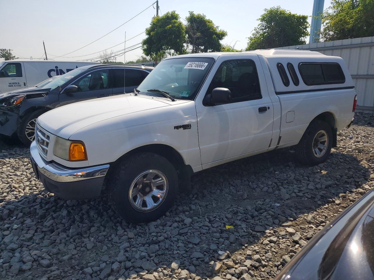 2001 Ford Ranger White vin: 1FTYR10C81TA12633
