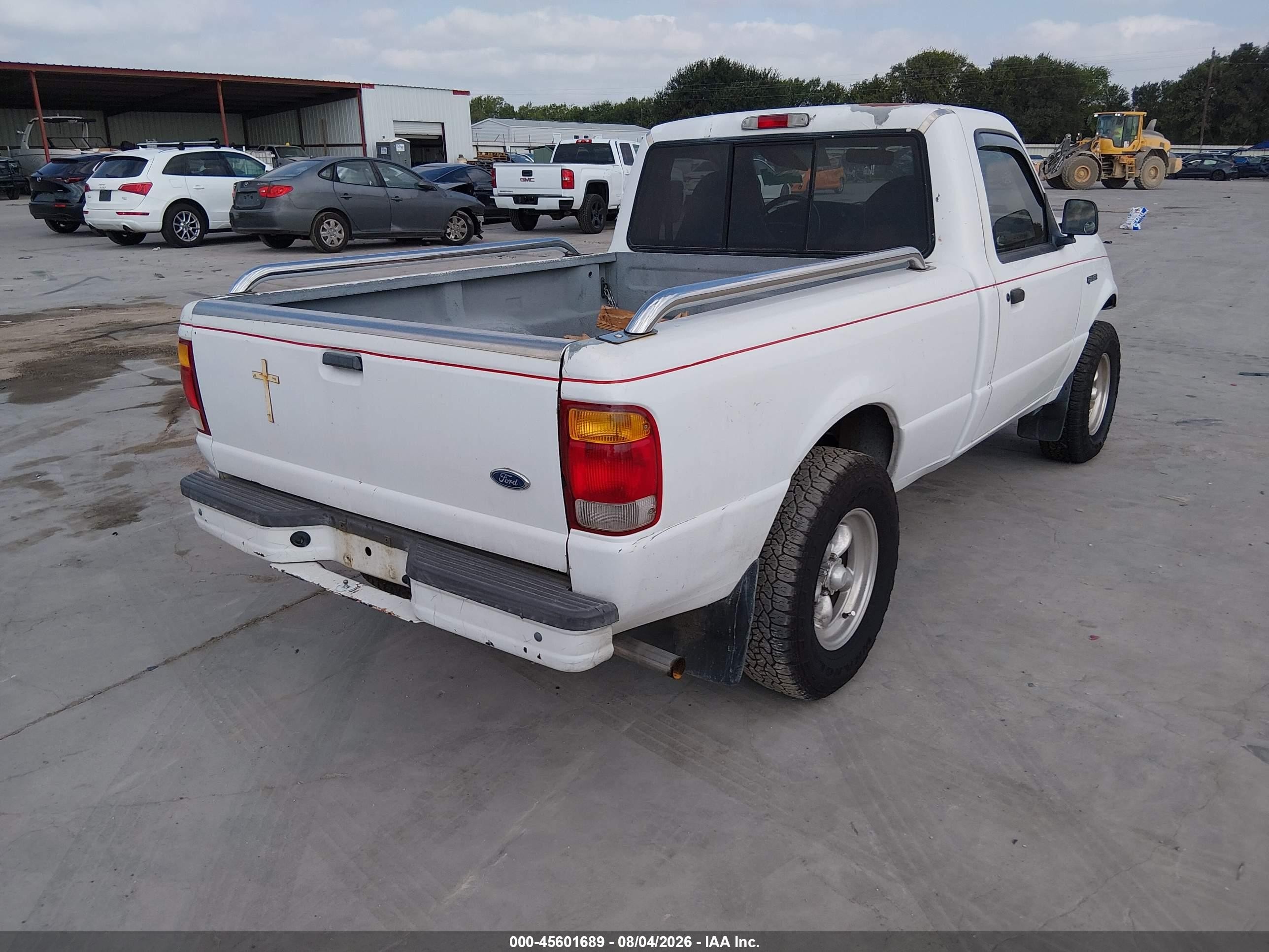 1999 Ford Ranger Xl/xlt White vin: 1FTYR10C8XTA11989