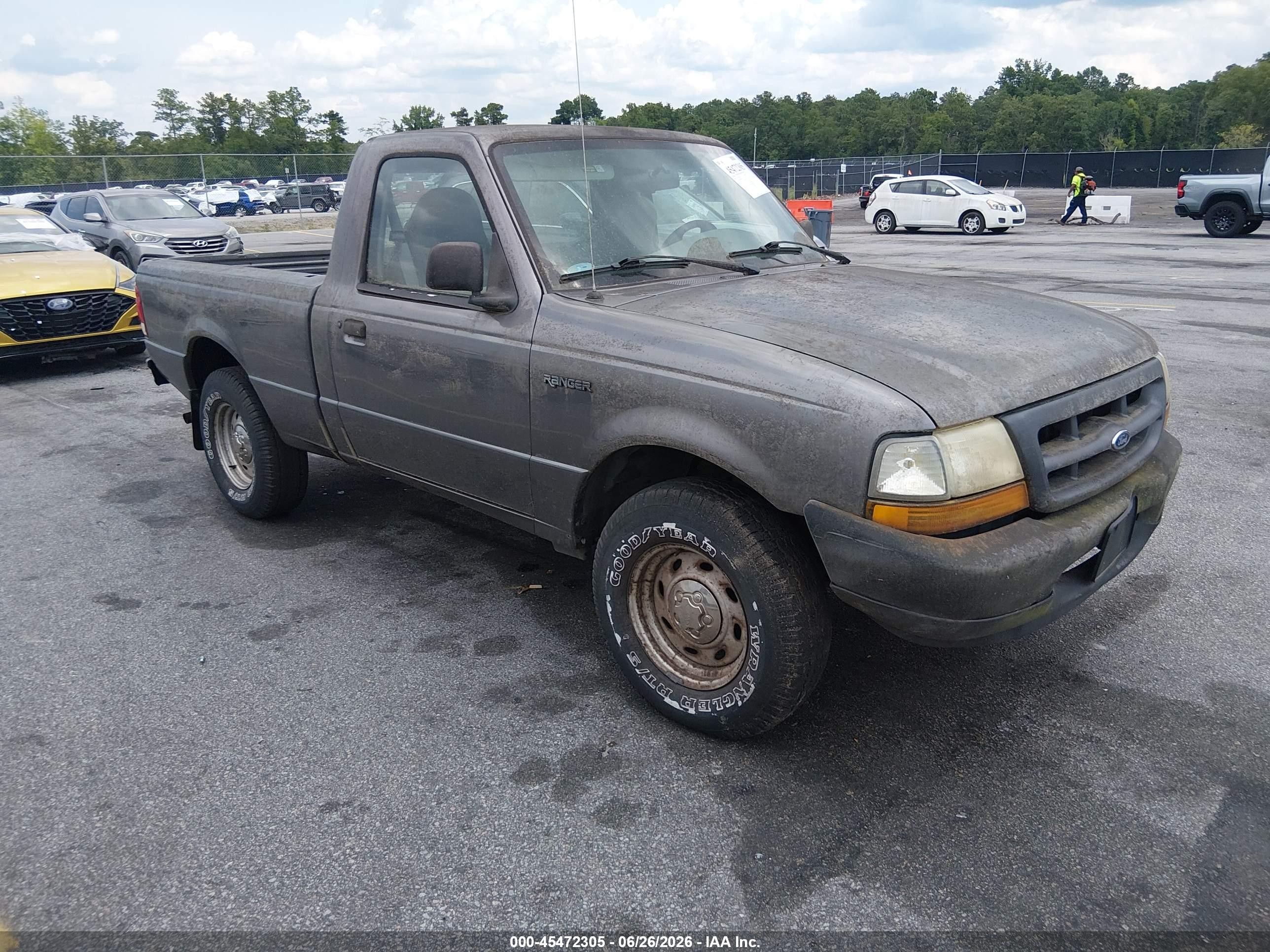 2000 Ford Ranger Xl/xlt Gray vin: 1FTYR10C8YTA05076