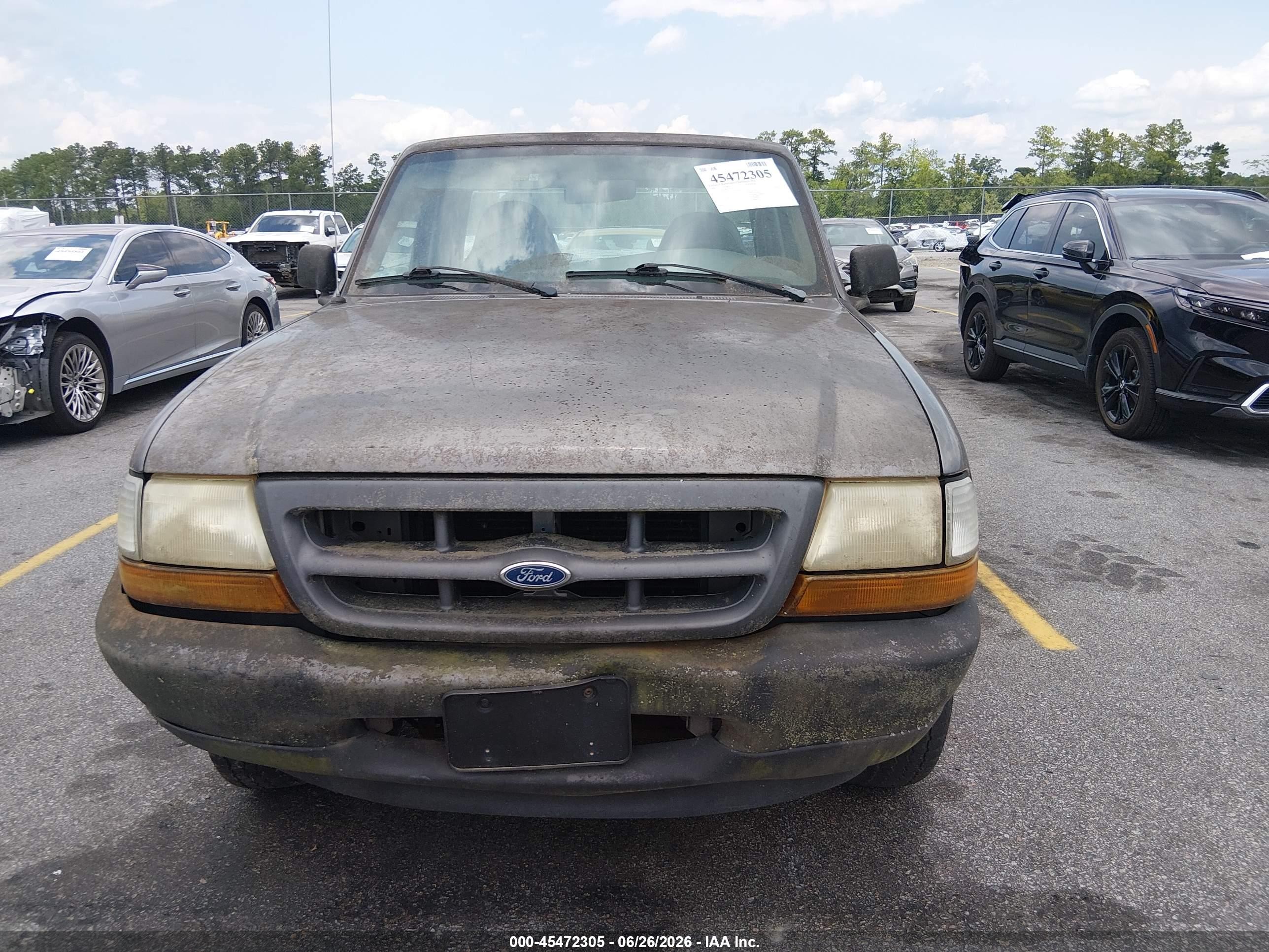 2000 Ford Ranger Xl/xlt Gray vin: 1FTYR10C8YTA05076