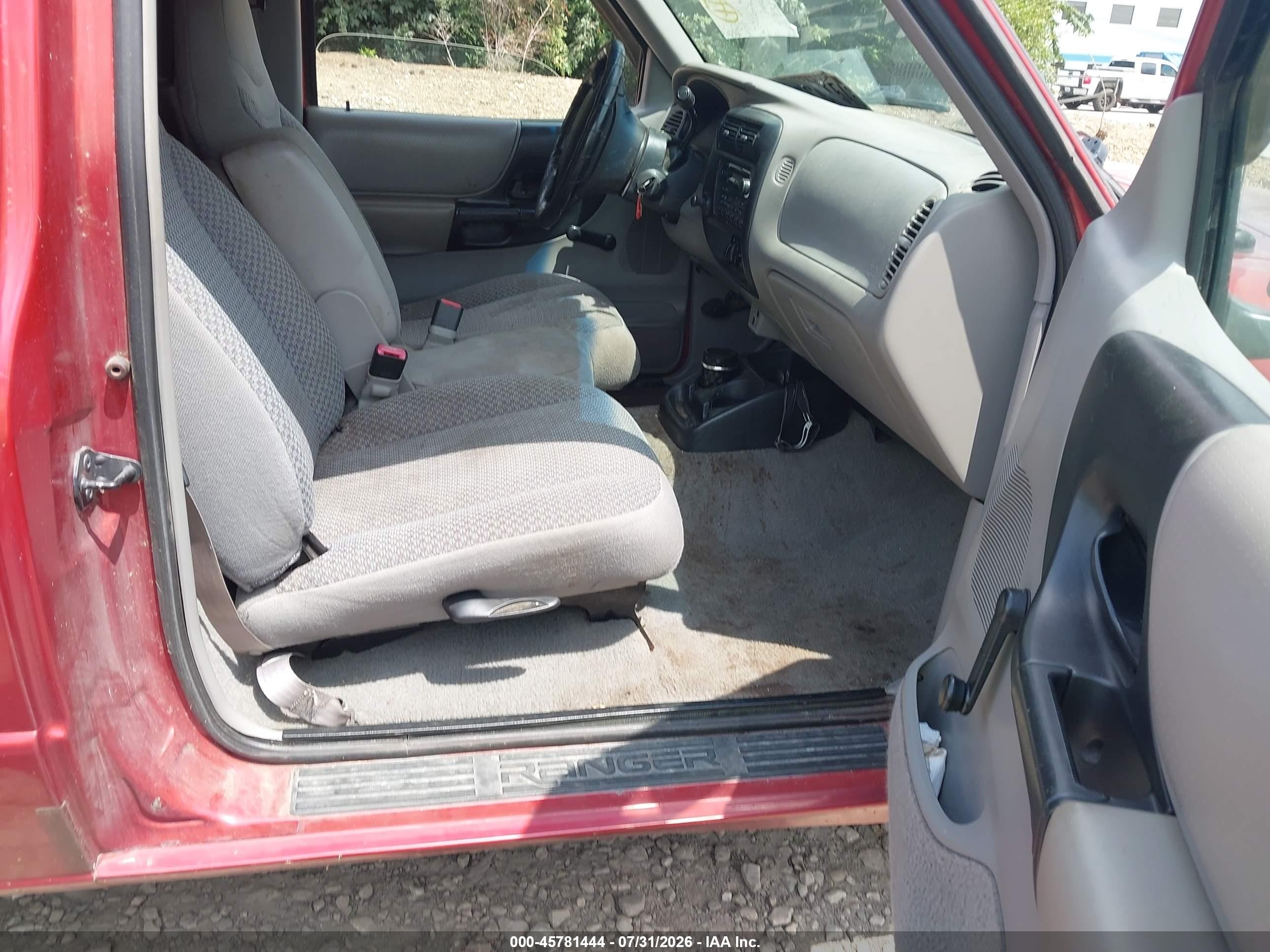 1998 Ford Ranger Splash/xl/xlt Red vin: 1FTYR10C9WUD04695