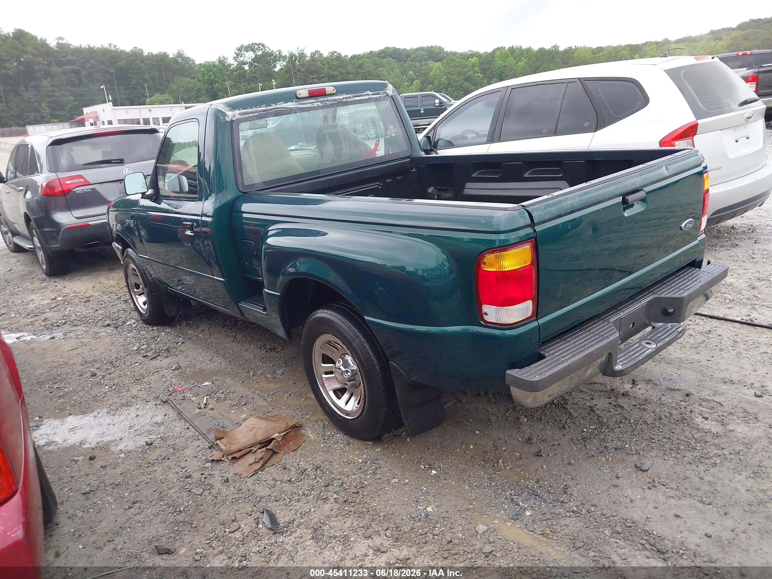 1999 Ford Ranger Xl/xlt Green vin: 1FTYR10C9XPB10149