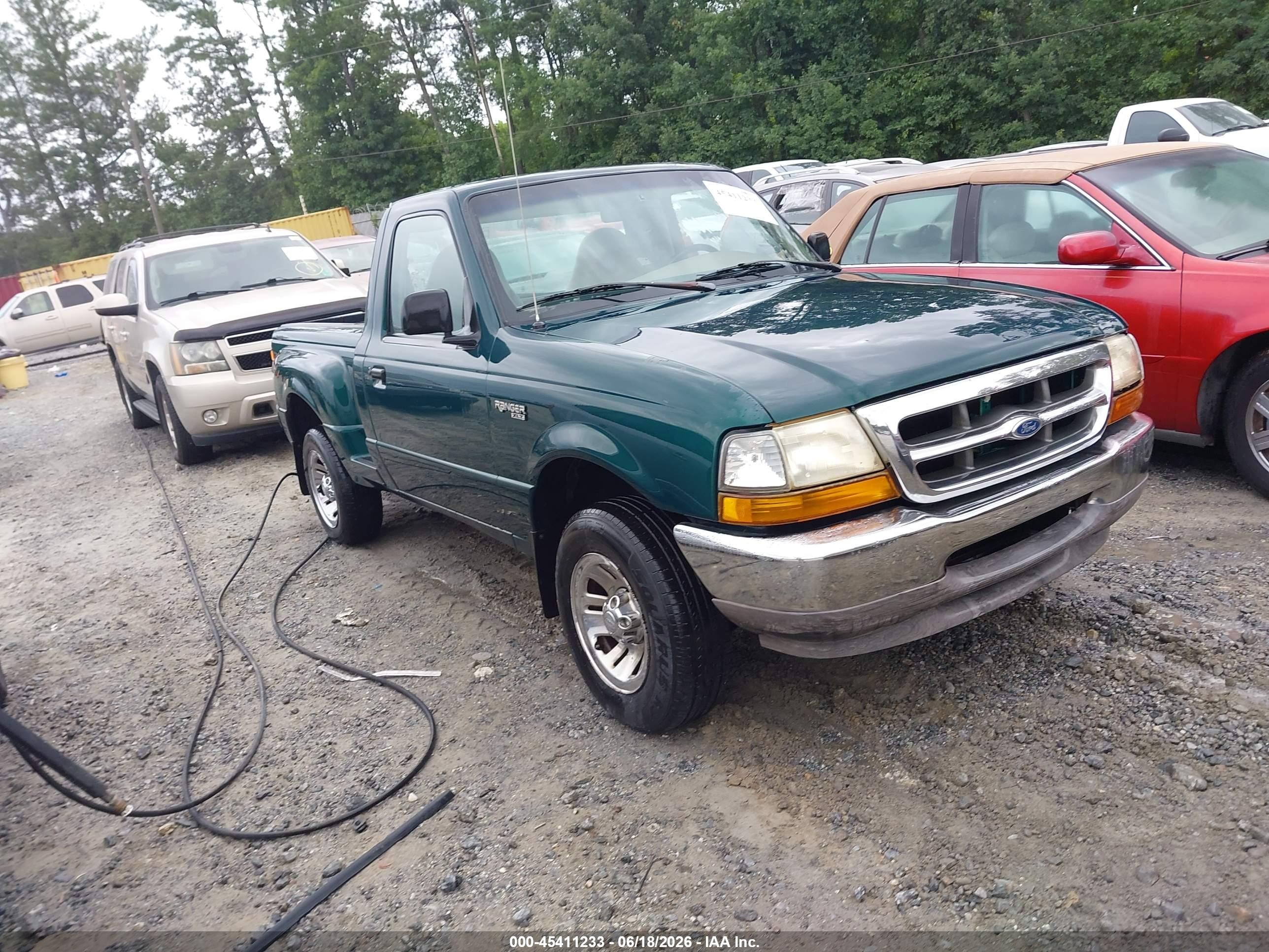 1999 Ford Ranger Xl/xlt Green vin: 1FTYR10C9XPB10149