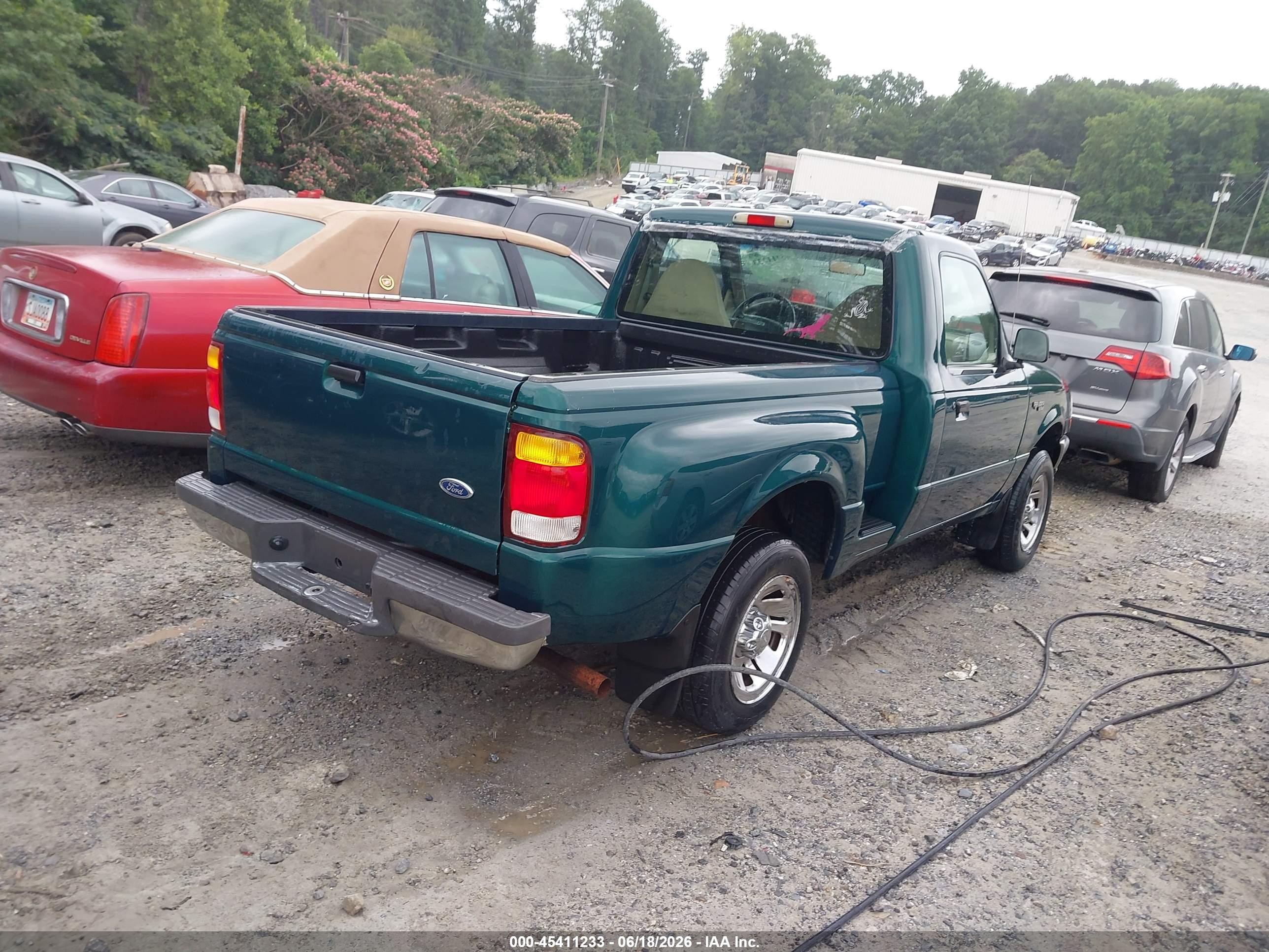 1999 Ford Ranger Xl/xlt Green vin: 1FTYR10C9XPB10149