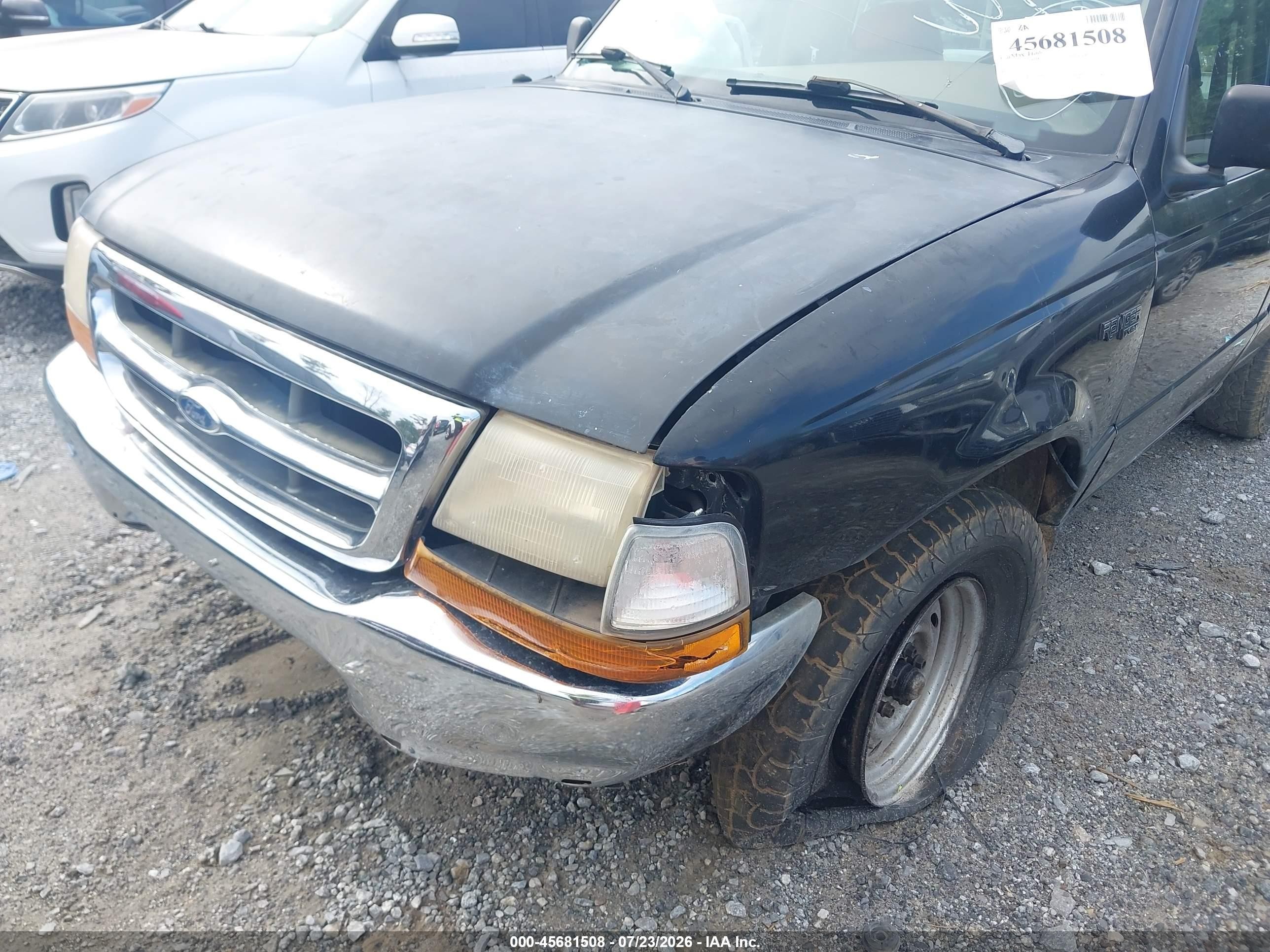 1999 Ford Ranger Xl/xlt Black vin: 1FTYR10C9XPB21135
