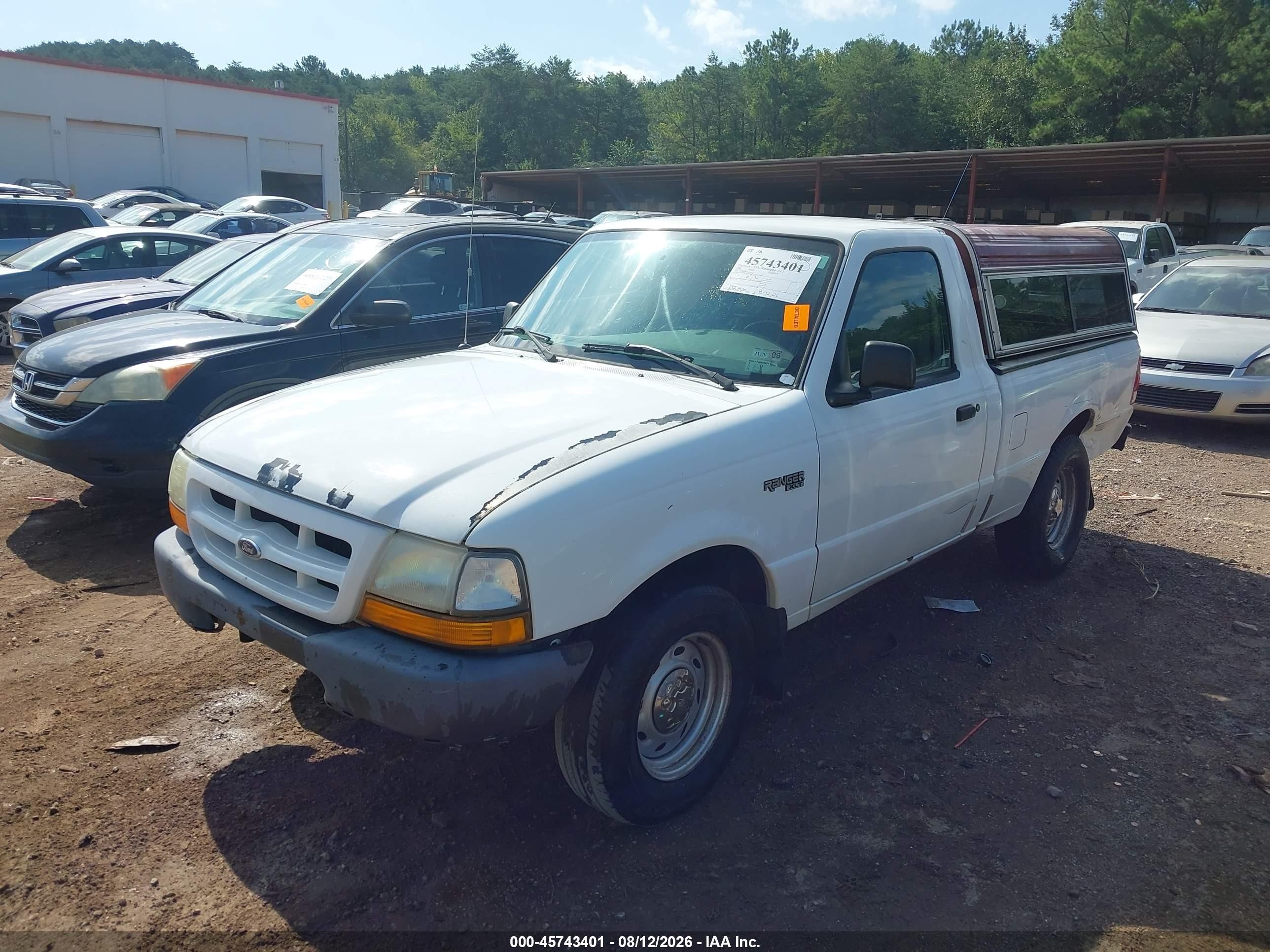 2000 Ford Ranger Xl/xlt White vin: 1FTYR10C9YPA11557
