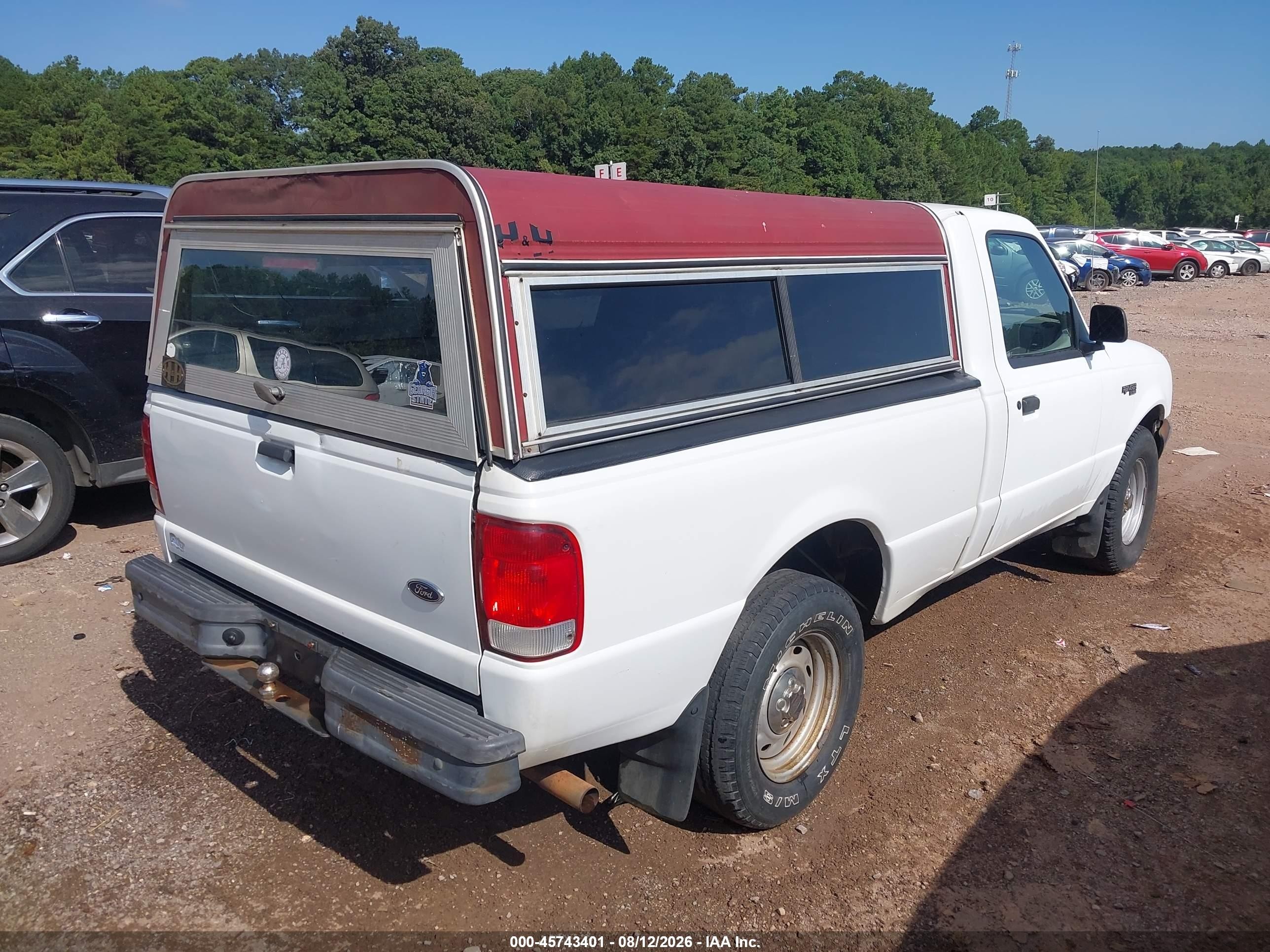 2000 Ford Ranger Xl/xlt White vin: 1FTYR10C9YPA11557