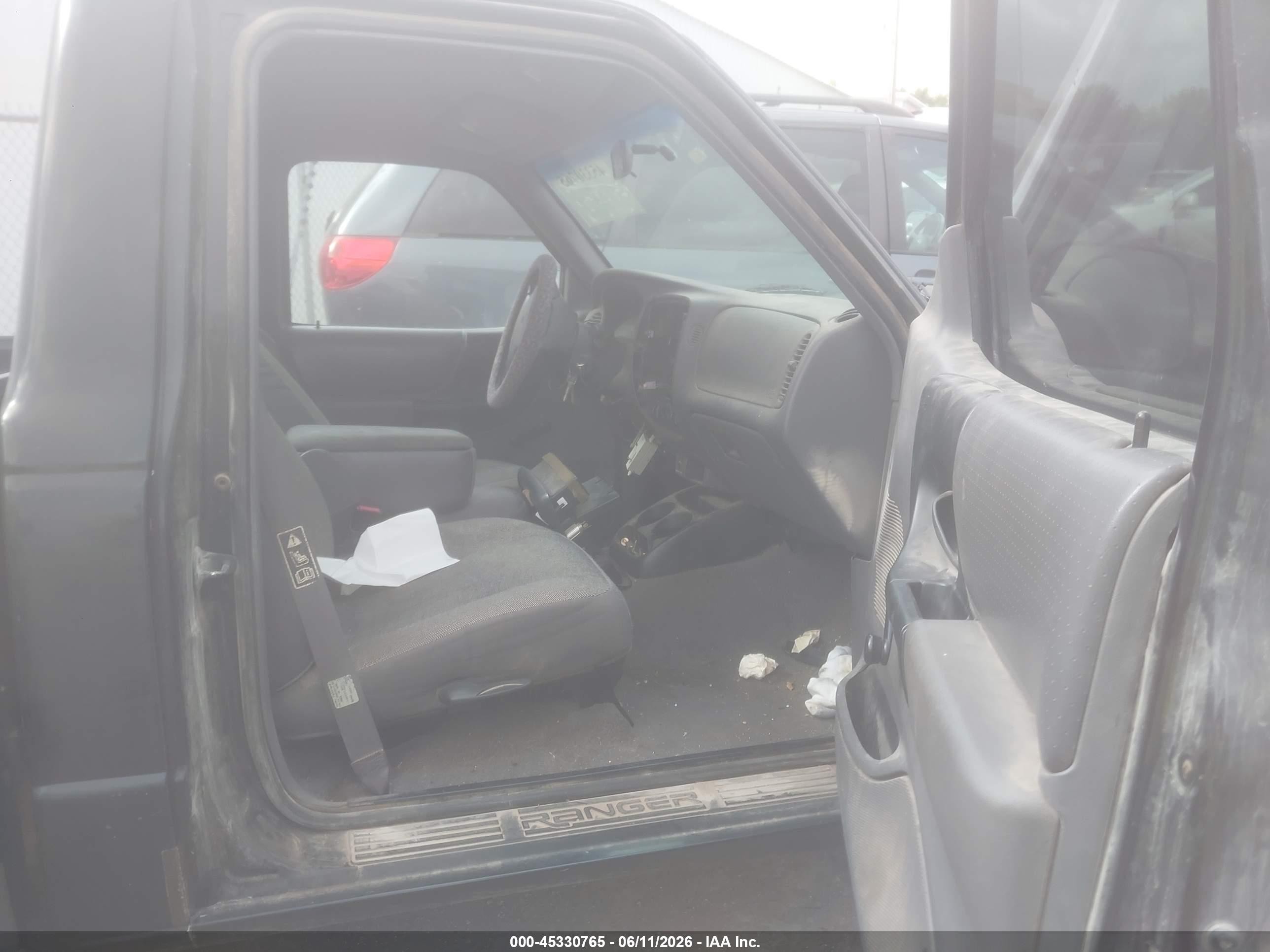 2000 Ford Ranger Xl/xlt Black vin: 1FTYR10C9YPB08015