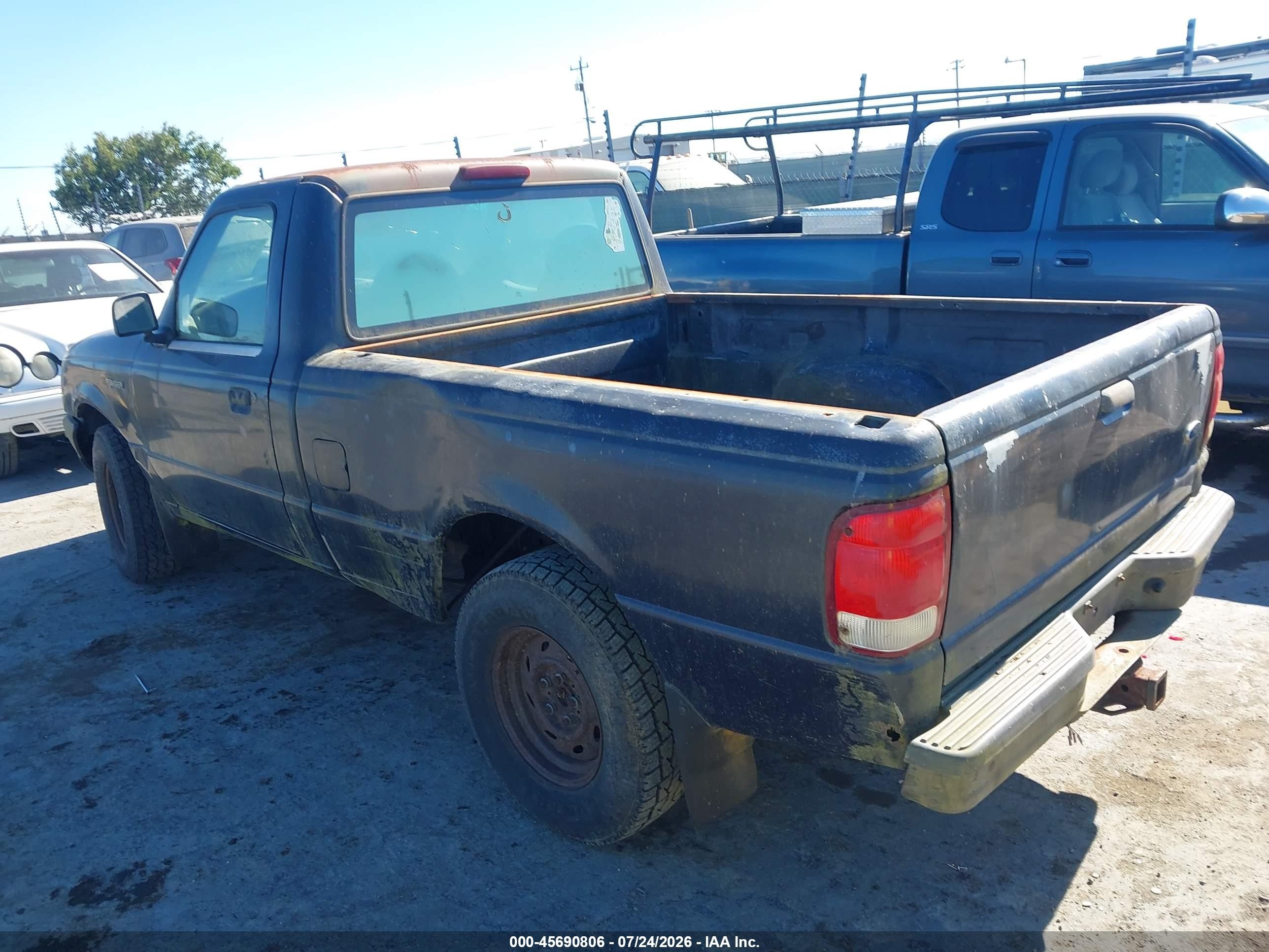 2000 Ford Ranger Xl/xlt Black vin: 1FTYR10C9YPC01665