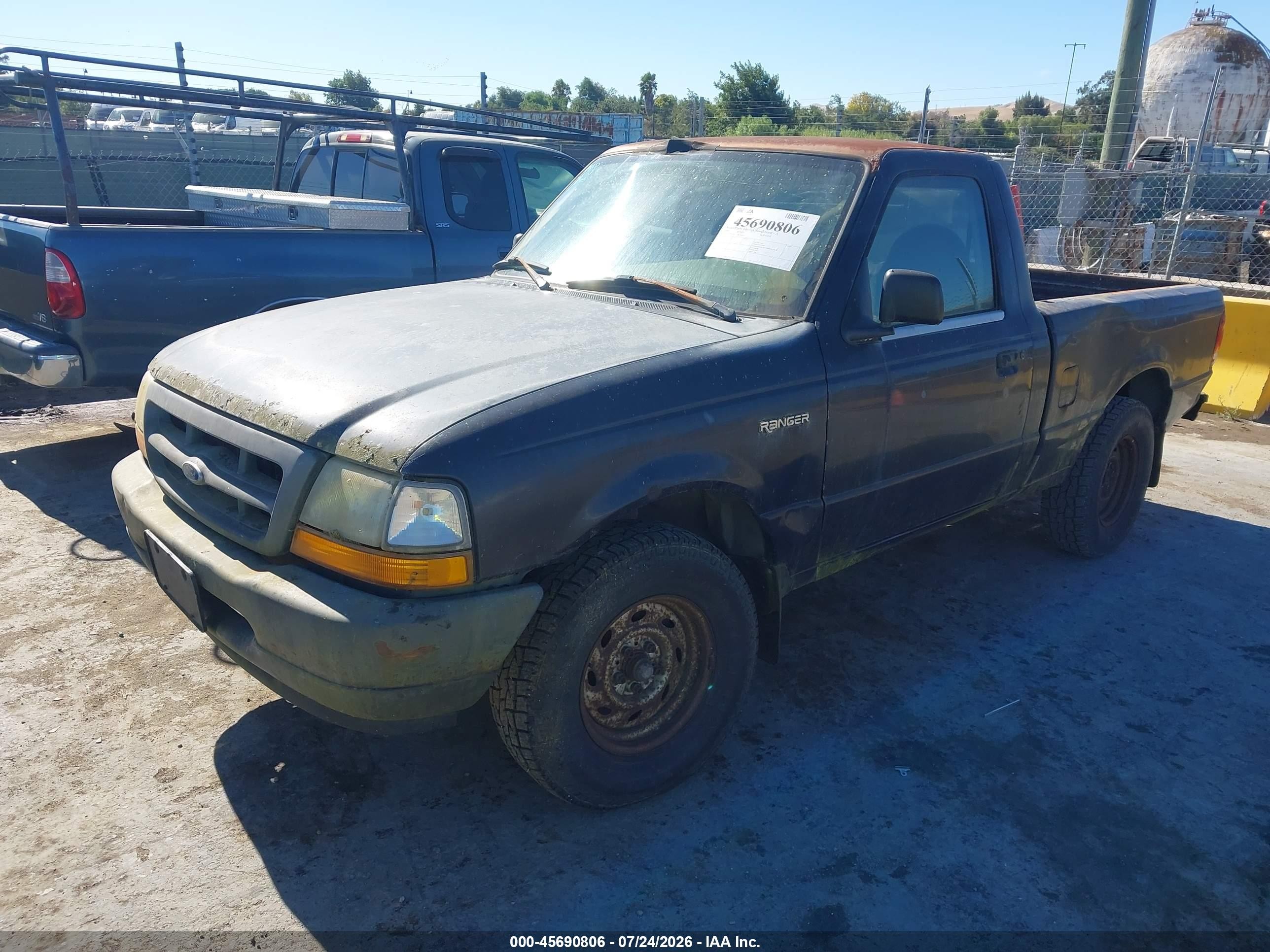 2000 Ford Ranger Xl/xlt Black vin: 1FTYR10C9YPC01665