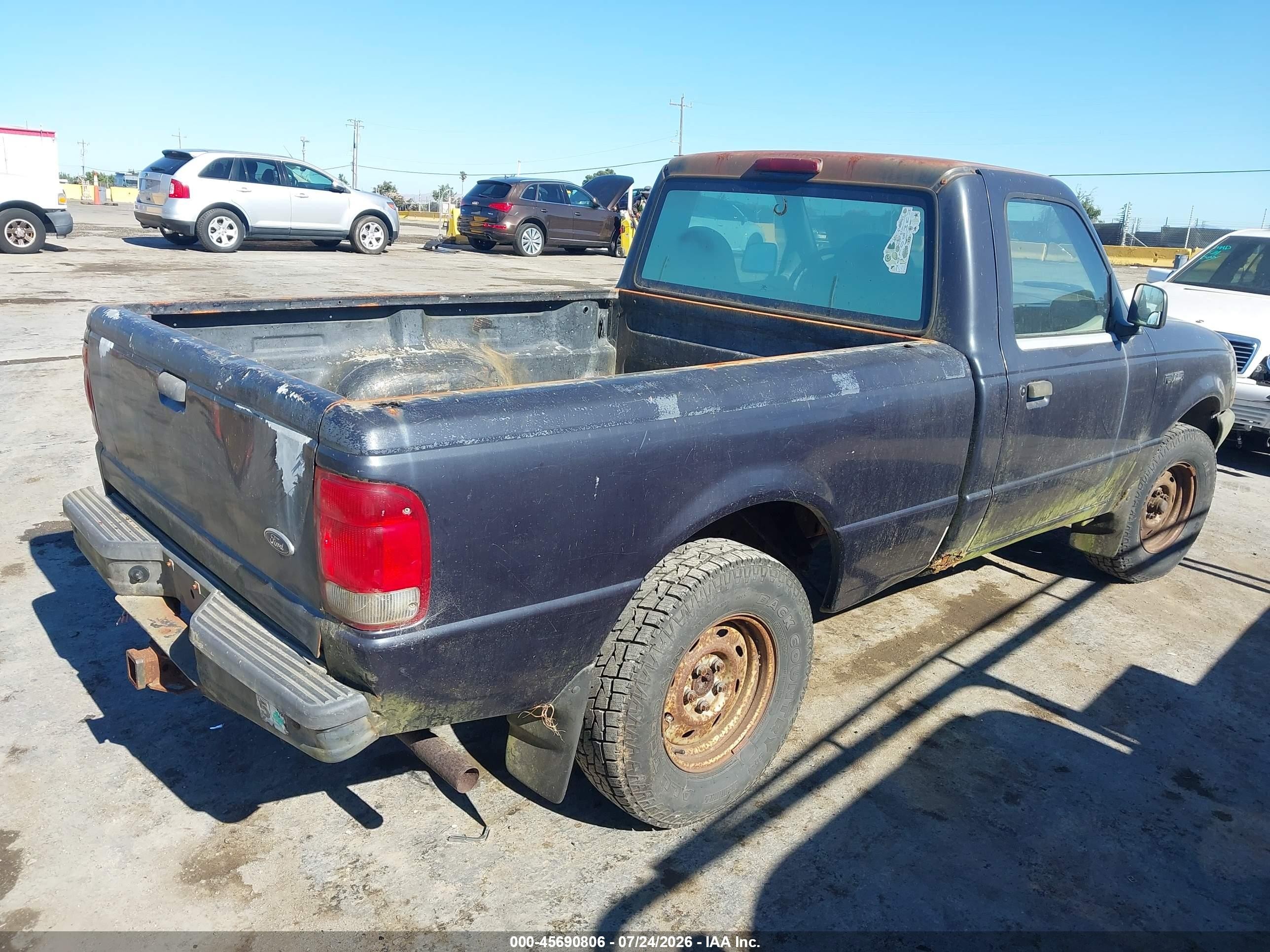 2000 Ford Ranger Xl/xlt Black vin: 1FTYR10C9YPC01665