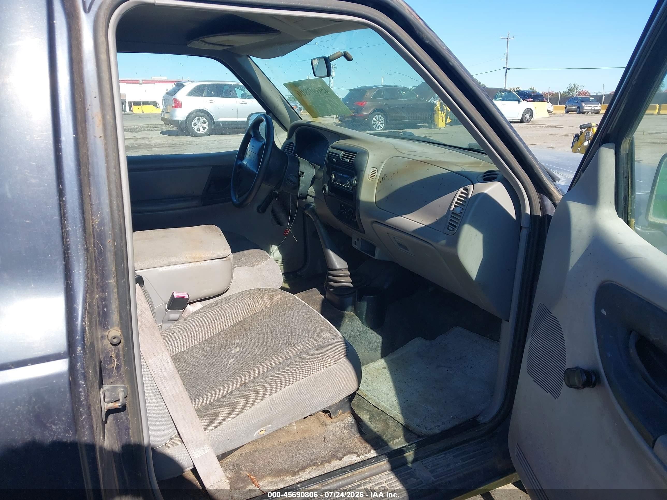 2000 Ford Ranger Xl/xlt Black vin: 1FTYR10C9YPC01665