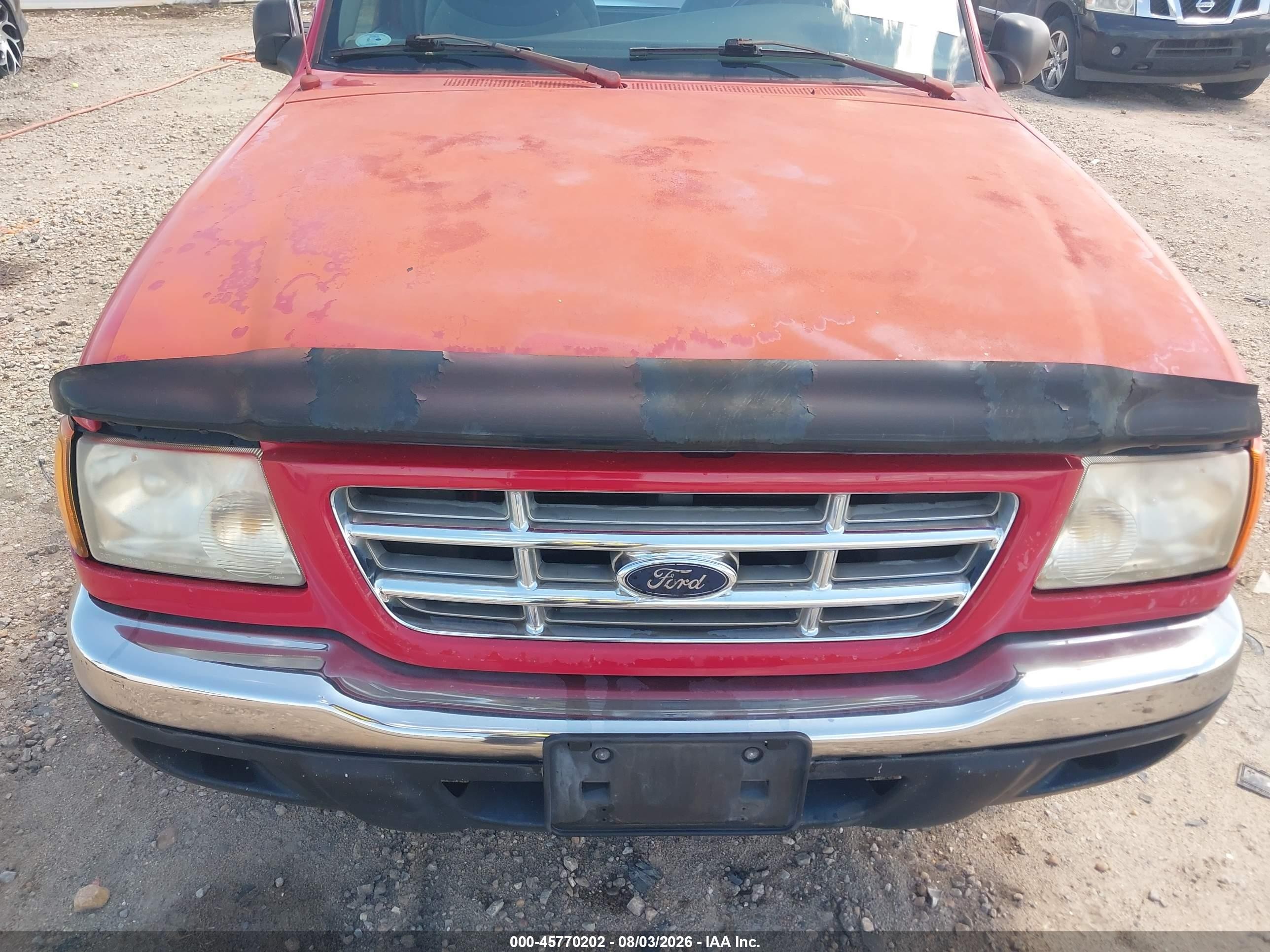 2001 Ford Ranger Xl/xlt Red vin: 1FTYR10CX1TA36139