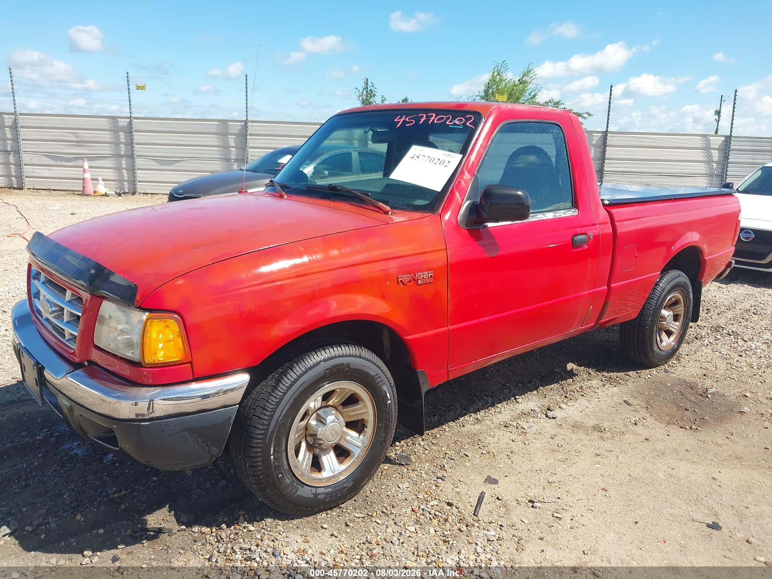 2001 Ford Ranger Xl/xlt Red vin: 1FTYR10CX1TA36139