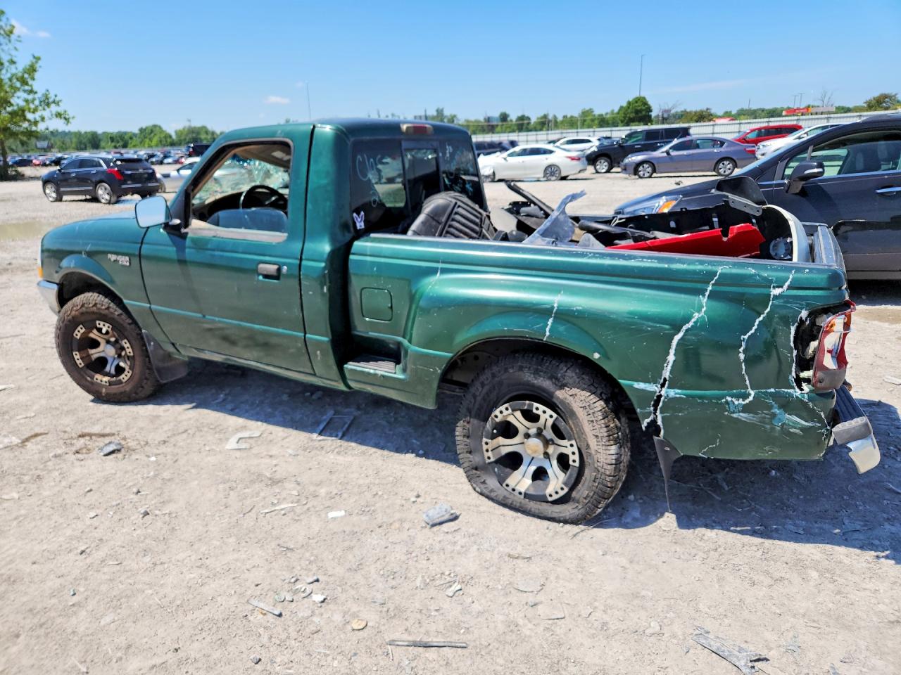 1999 Ford Ranger Green vin: 1FTYR10CXXTA97371