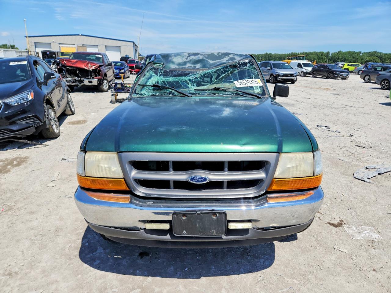 1999 Ford Ranger Green vin: 1FTYR10CXXTA97371