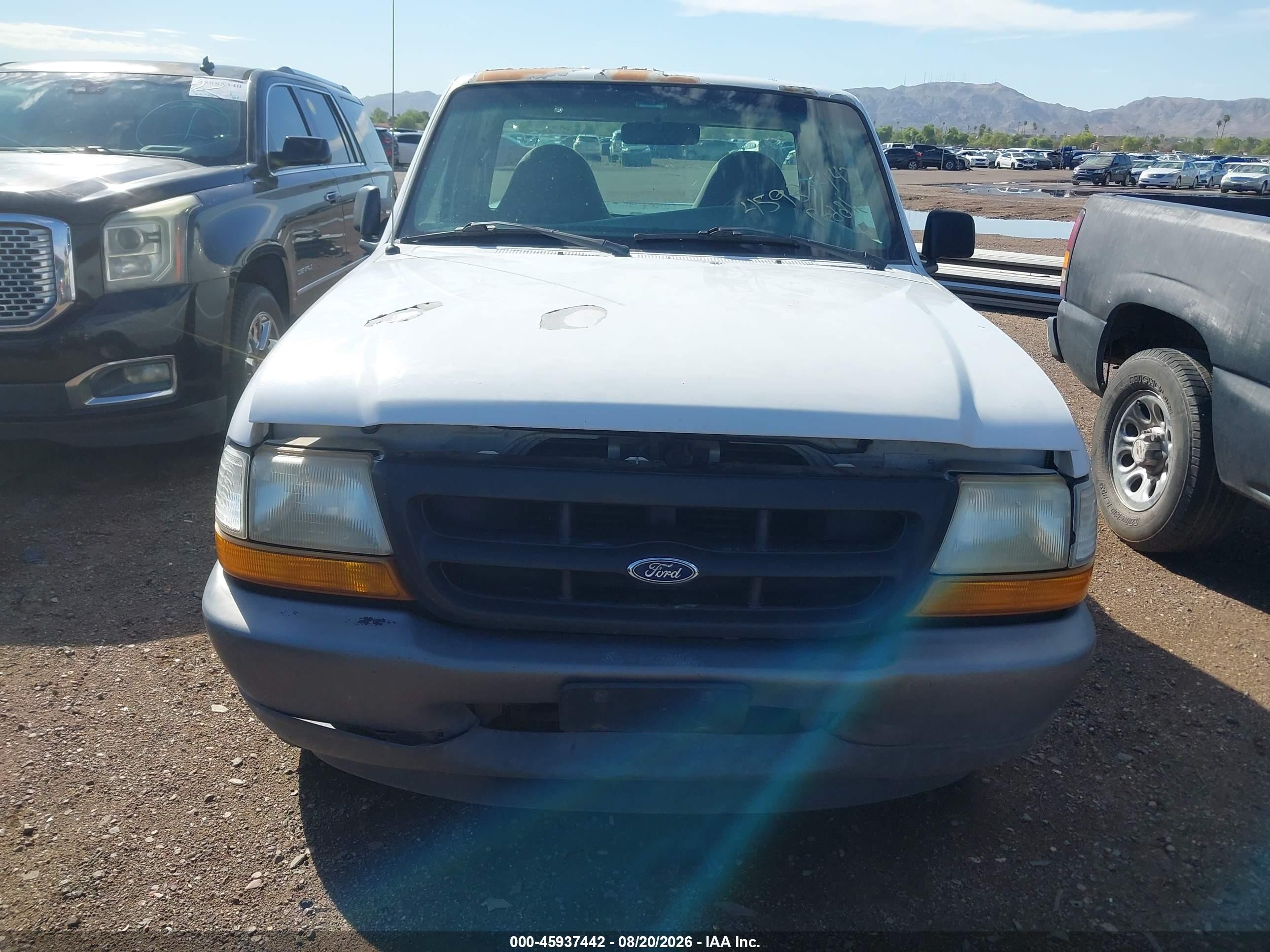 2000 Ford Ranger Xl/xlt White vin: 1FTYR10CXYPB07441