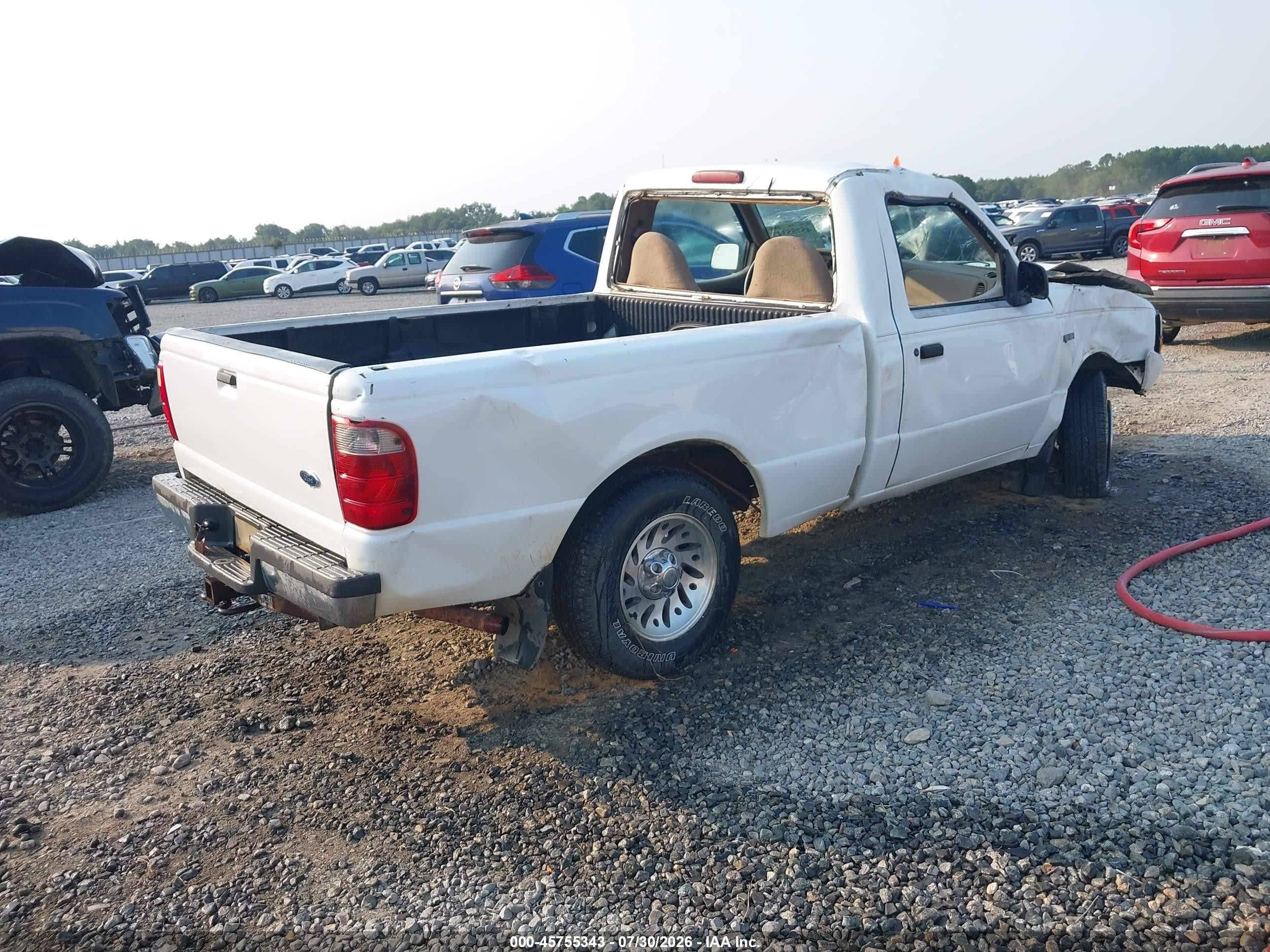2000 Ford Ranger Xl/xlt White vin: 1FTYR10CXYPB34753