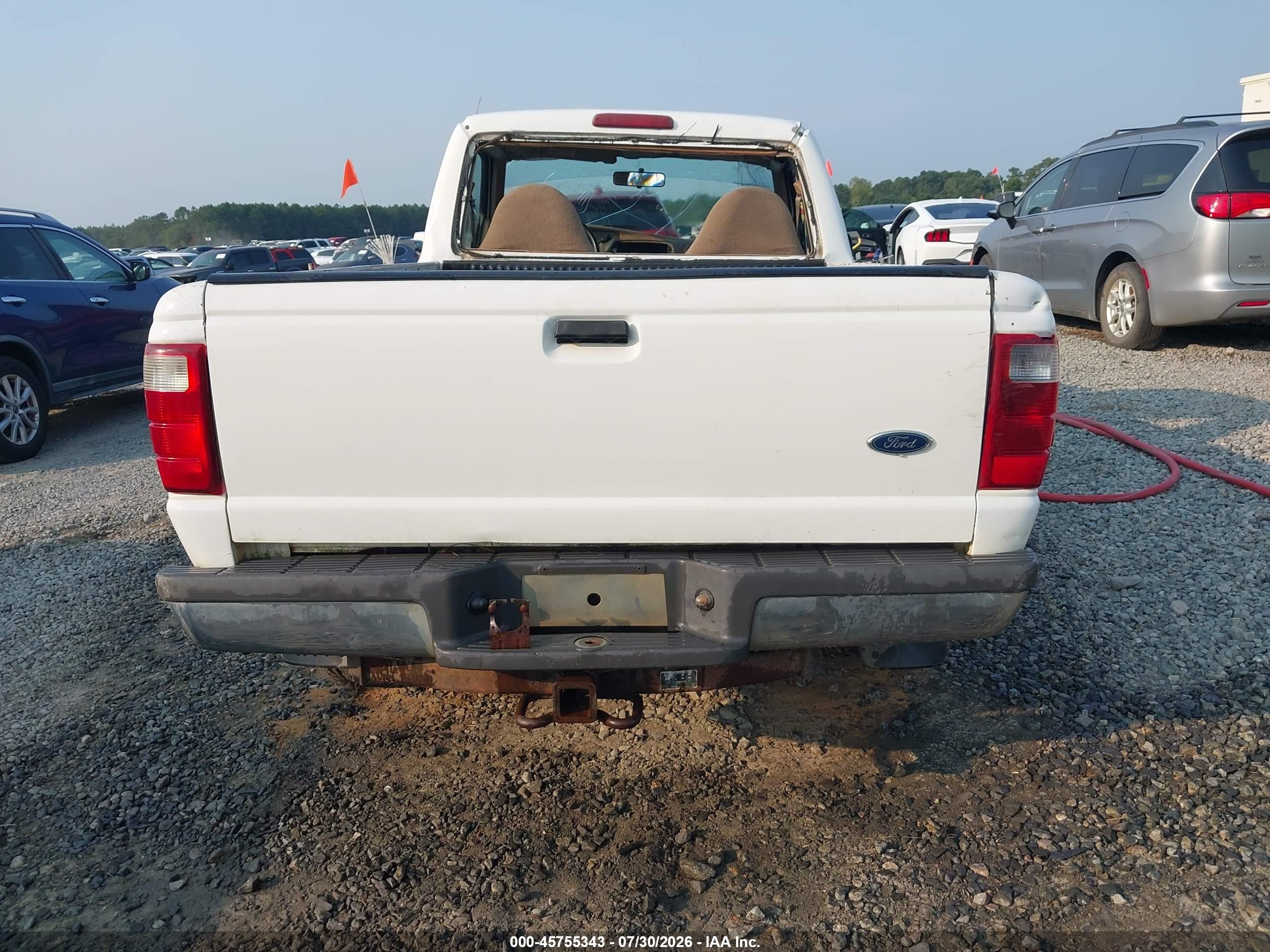 2000 Ford Ranger Xl/xlt White vin: 1FTYR10CXYPB34753