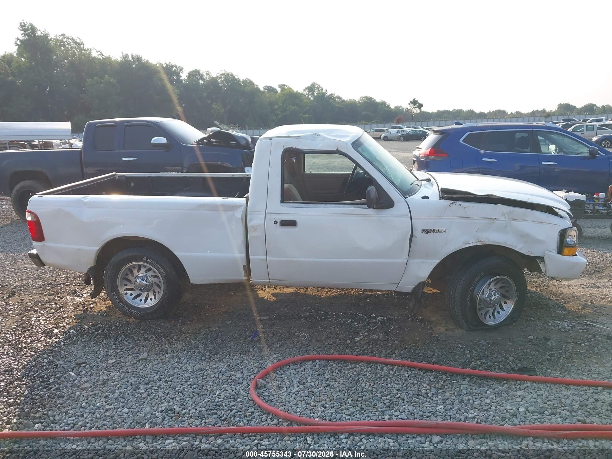 2000 Ford Ranger Xl/xlt White vin: 1FTYR10CXYPB34753