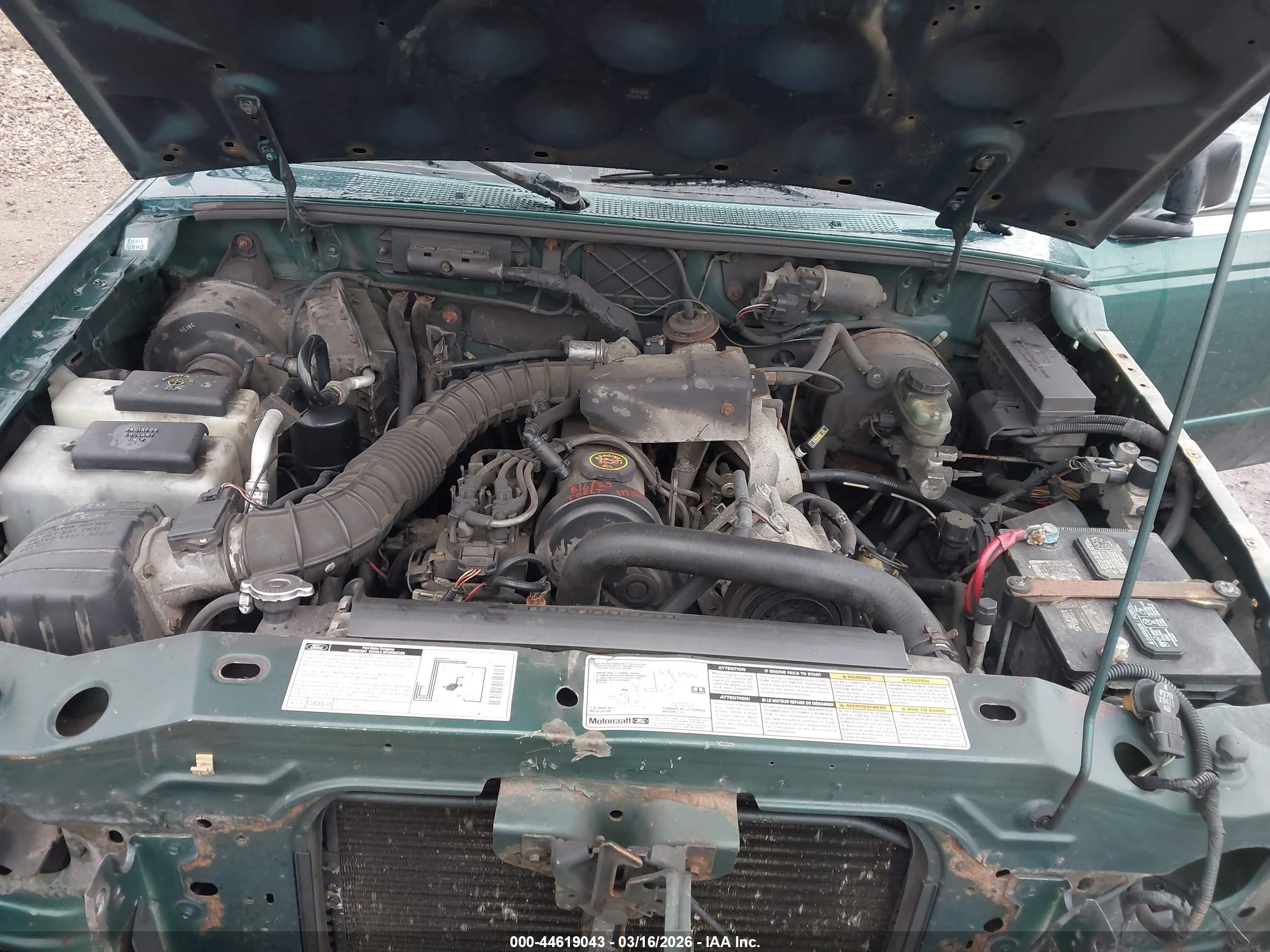 2000 Ford Ranger Xl/xlt Зеленый vin: 1FTYR10CXYTB16552