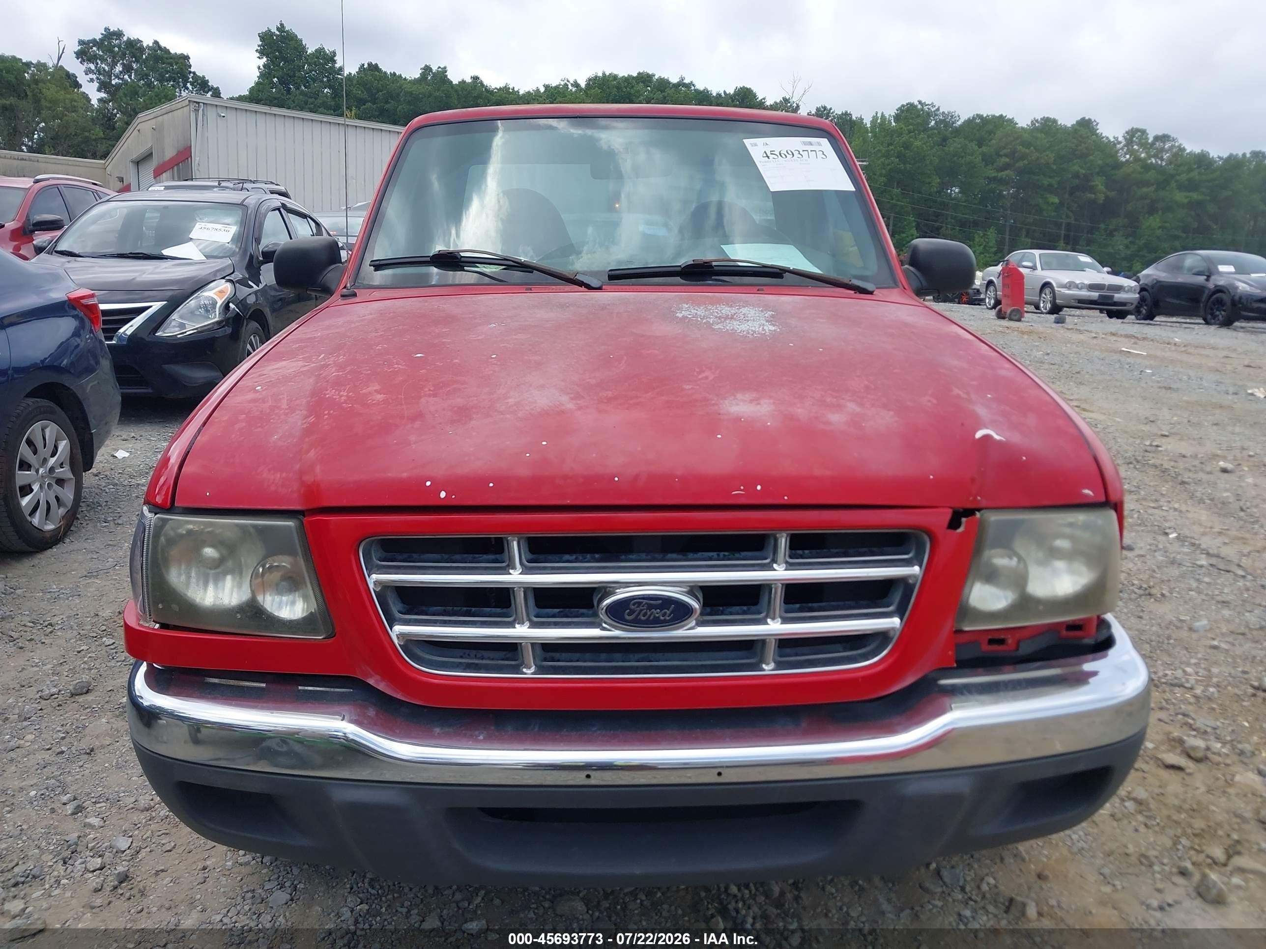 2001 Ford Ranger Xl/xlt Red vin: 1FTYR10D01PB11805