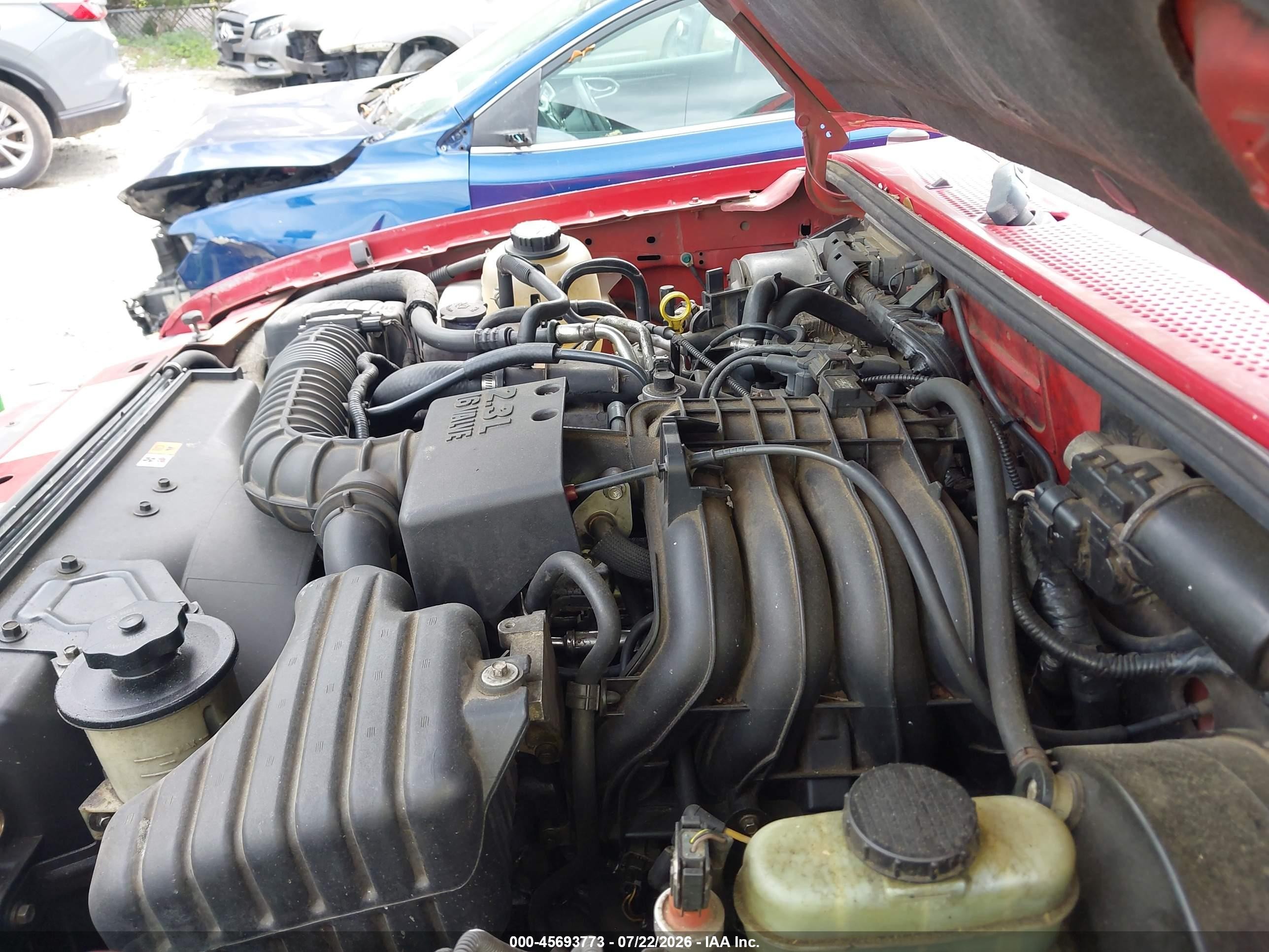 2001 Ford Ranger Xl/xlt Red vin: 1FTYR10D01PB11805