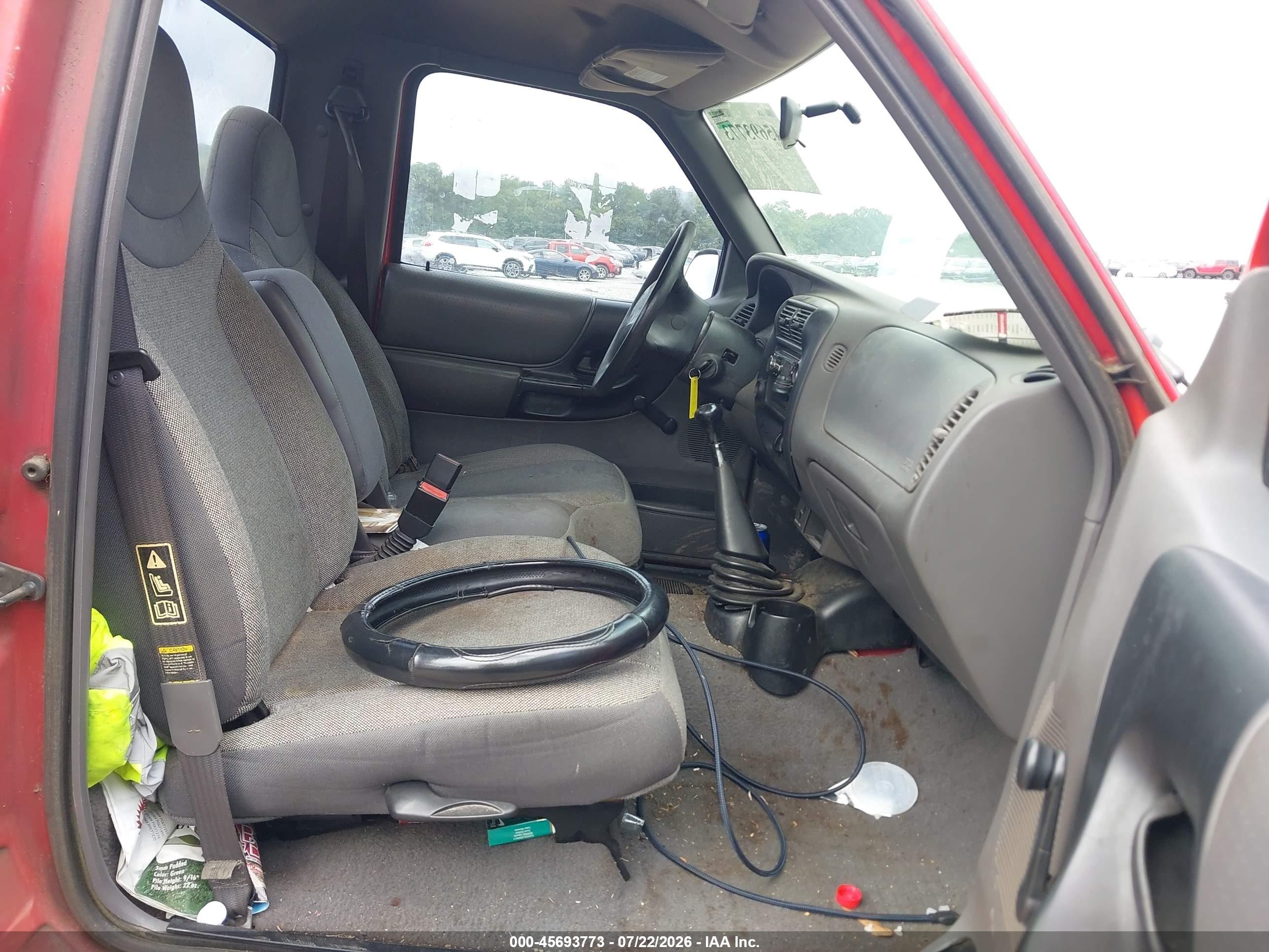 2001 Ford Ranger Xl/xlt Red vin: 1FTYR10D01PB11805