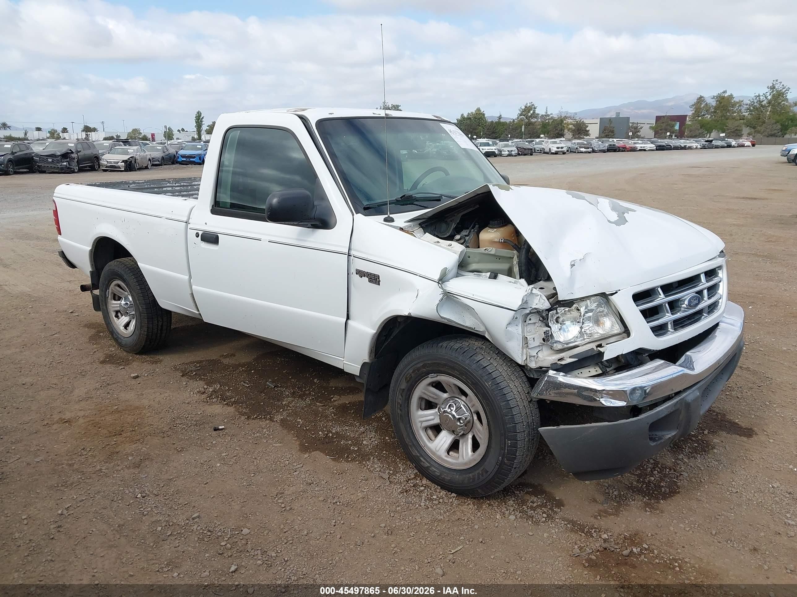 2002 Ford Ranger Xl/xlt Белый vin: 1FTYR10D02TA00485