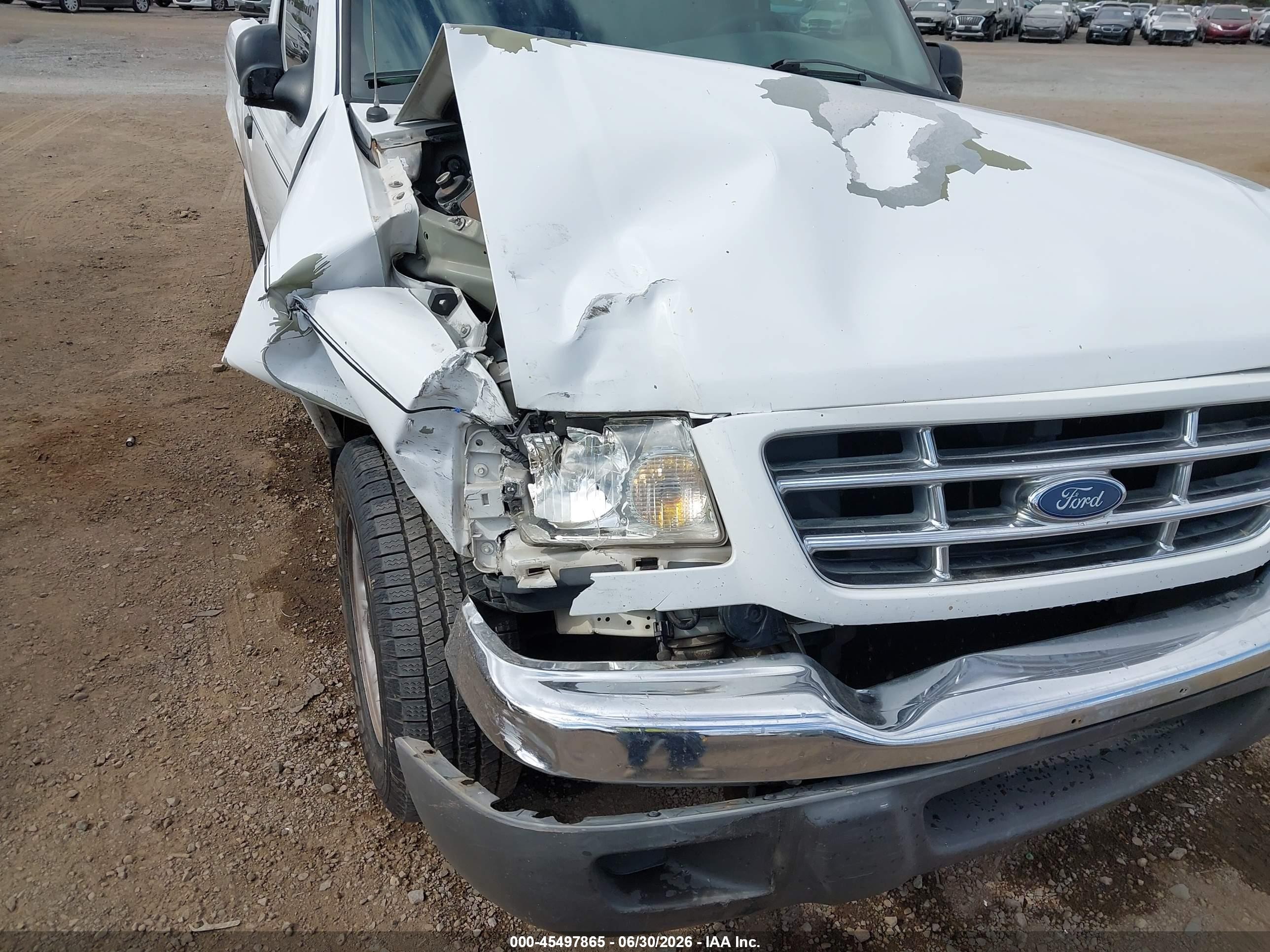 2002 Ford Ranger Xl/xlt Белый vin: 1FTYR10D02TA00485