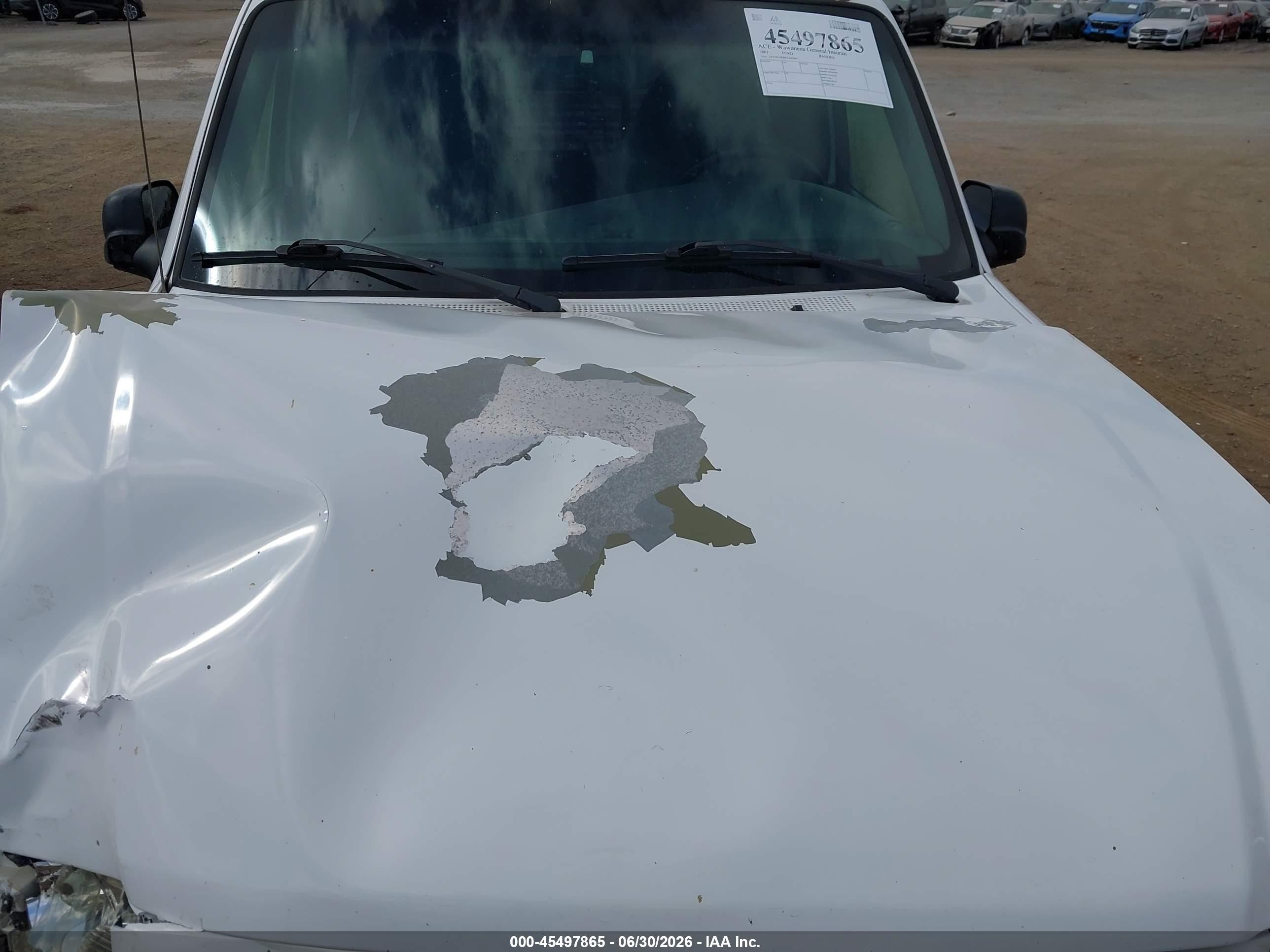 2002 Ford Ranger Xl/xlt Белый vin: 1FTYR10D02TA00485