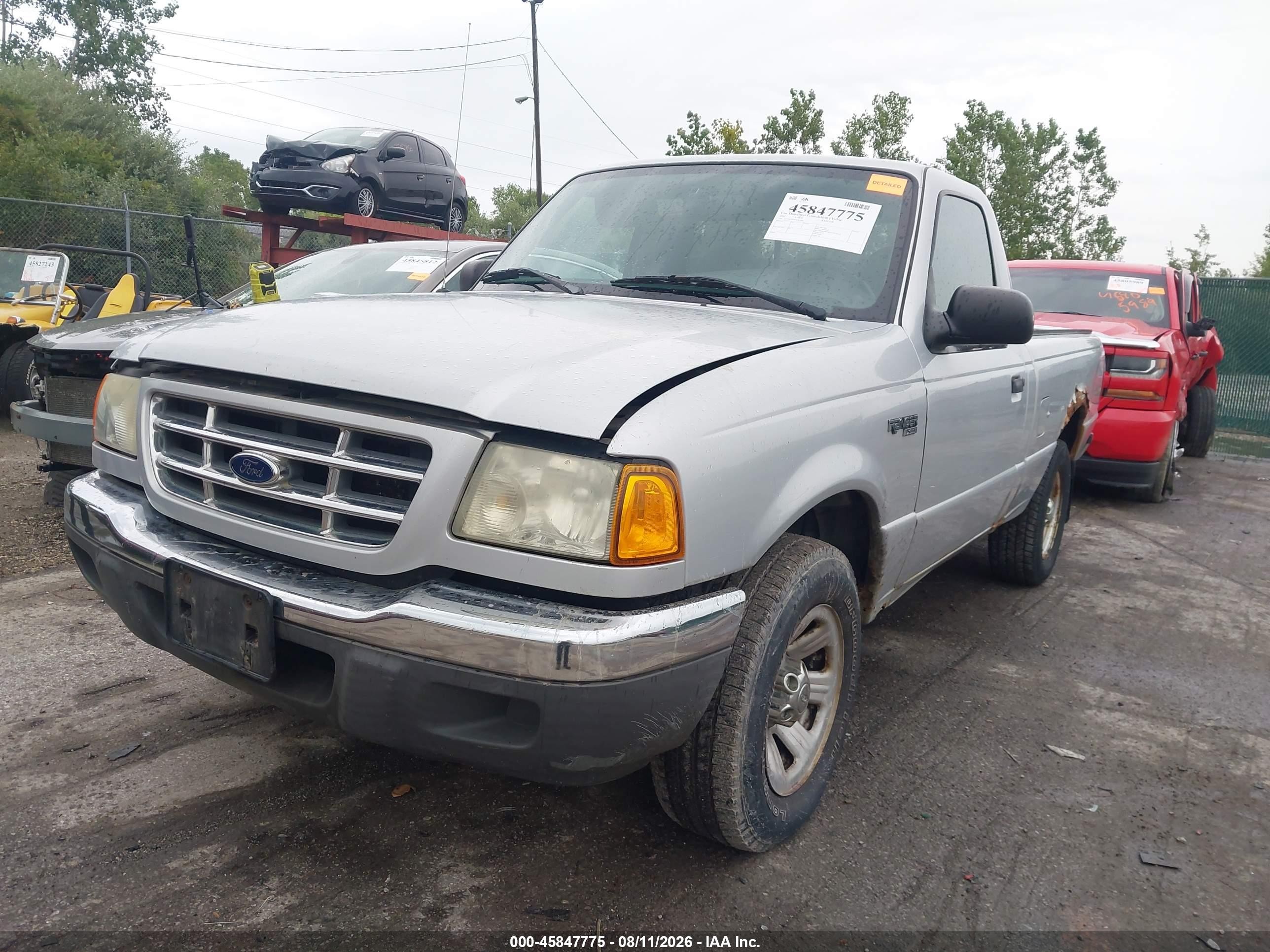 2002 Ford Ranger Xl/xlt Серебряный vin: 1FTYR10D02TA21093
