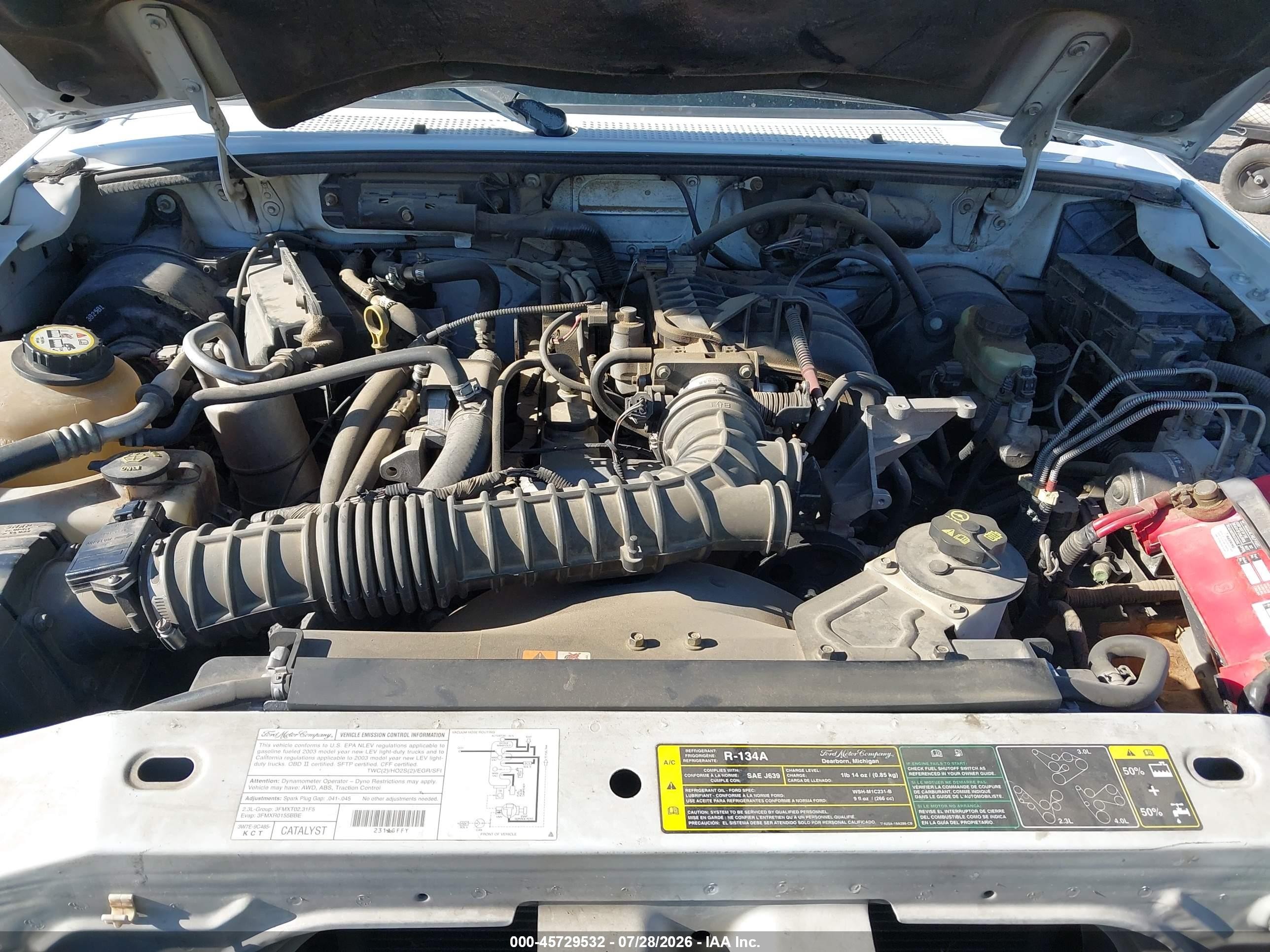2003 Ford Ranger Xl/xlt White vin: 1FTYR10D03PB15825