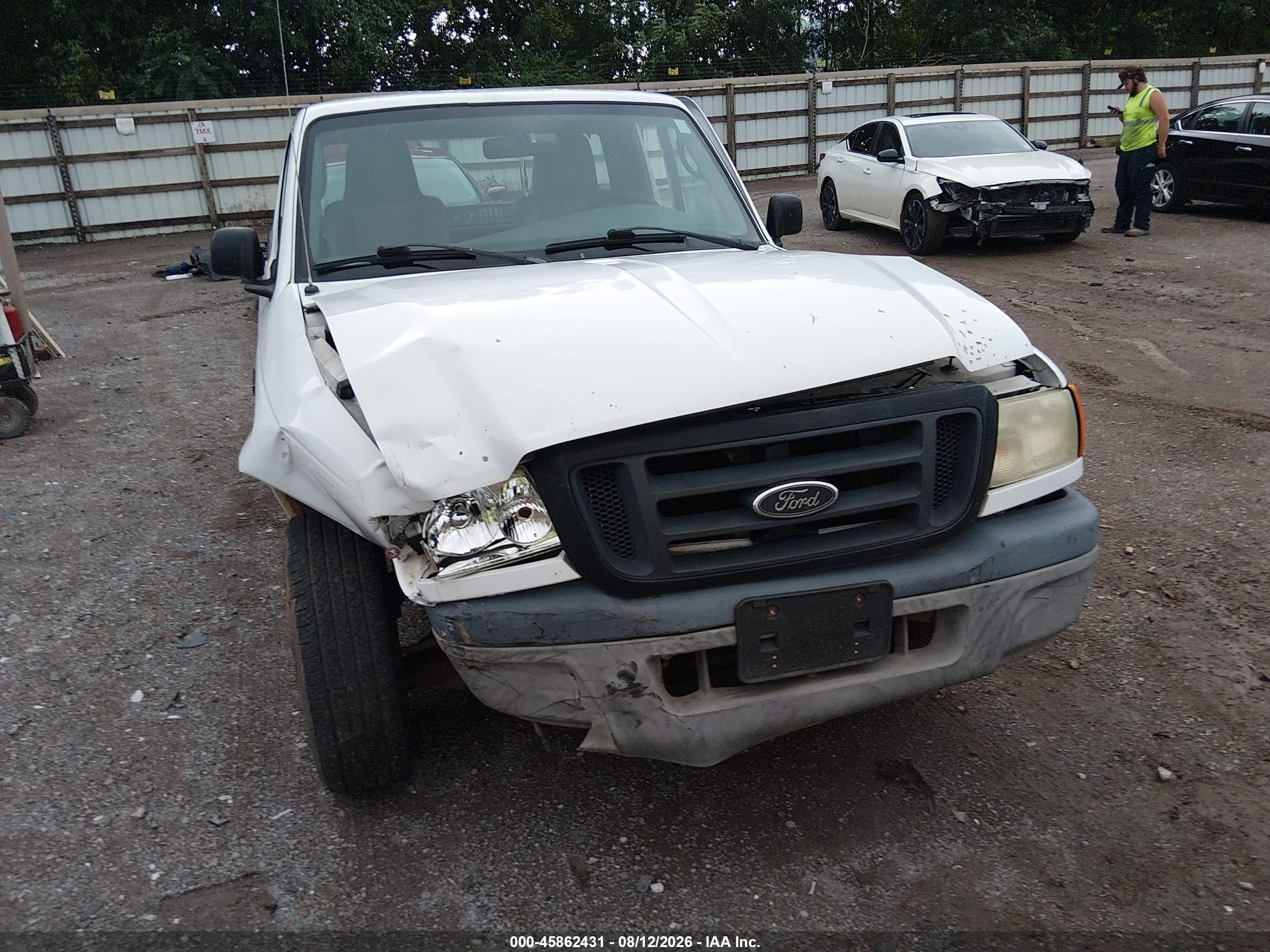 2004 Ford Ranger Xl/xlt White vin: 1FTYR10D04PA56261