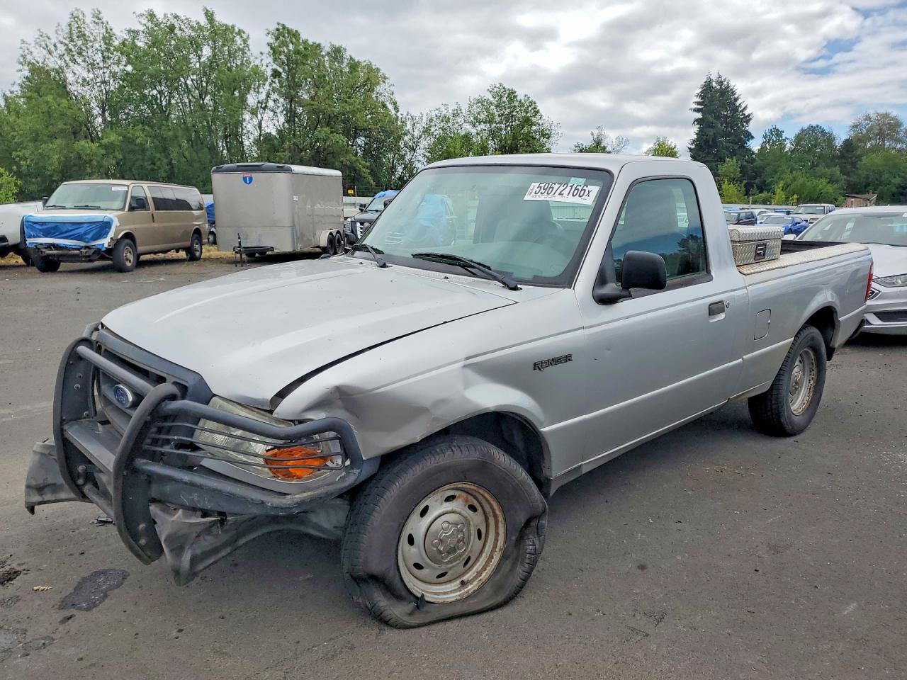 2004 Ford Ranger Silver vin: 1FTYR10D04PB61530