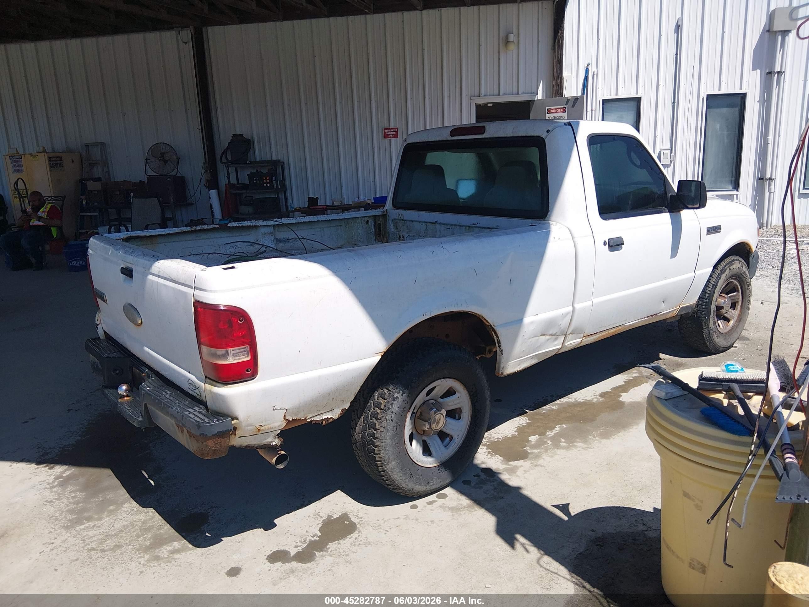 2007 Ford Ranger Stx/xl/xlt White vin: 1FTYR10D07PA76918