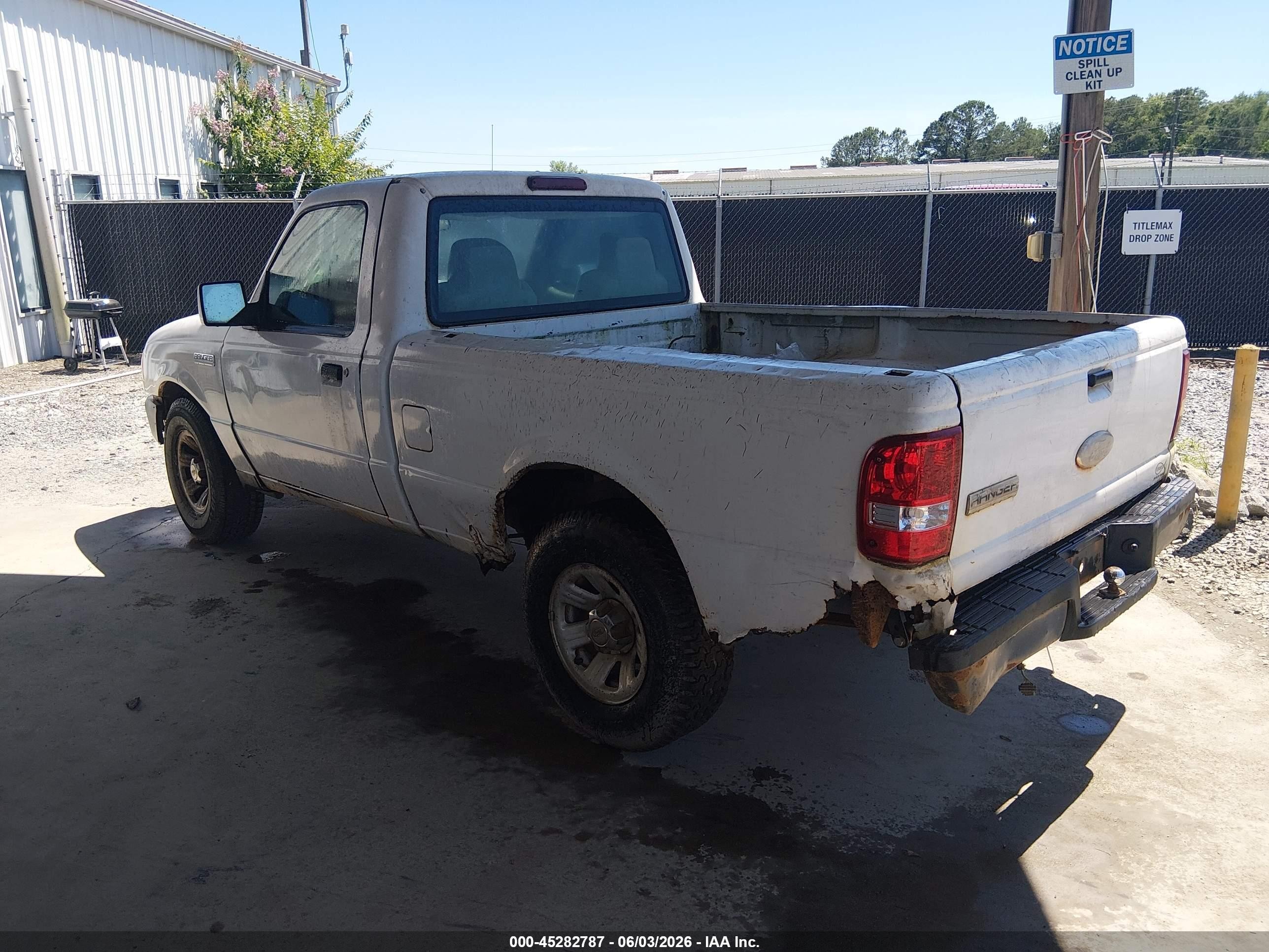 2007 Ford Ranger Stx/xl/xlt White vin: 1FTYR10D07PA76918