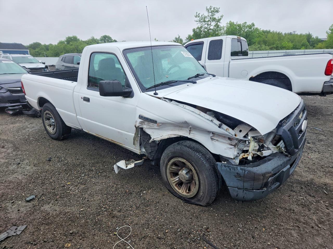 2007 Ford Ranger White vin: 1FTYR10D07PA92102