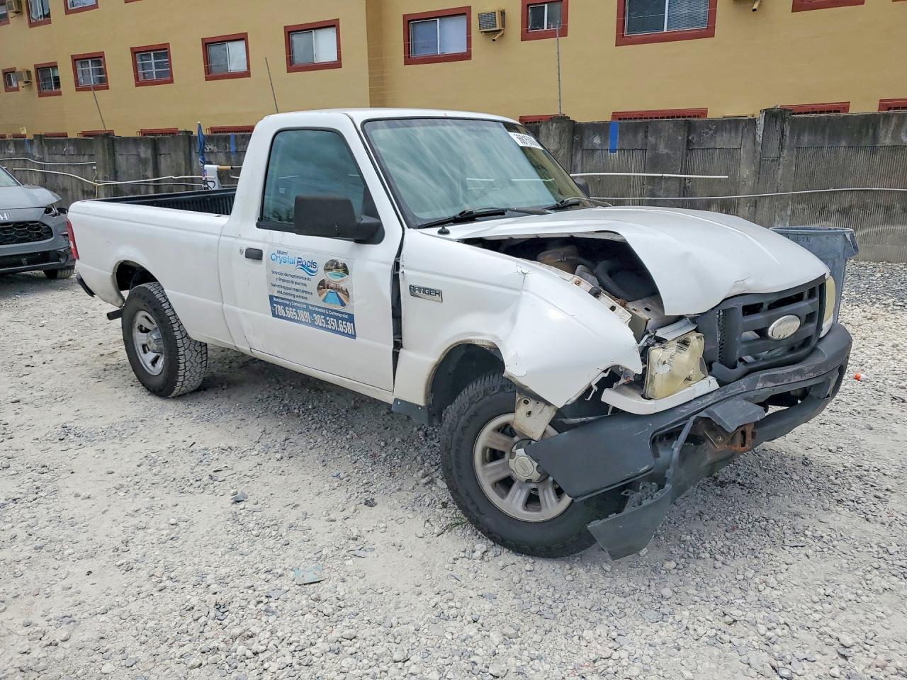 2008 Ford Ranger White vin: 1FTYR10D08PA57769