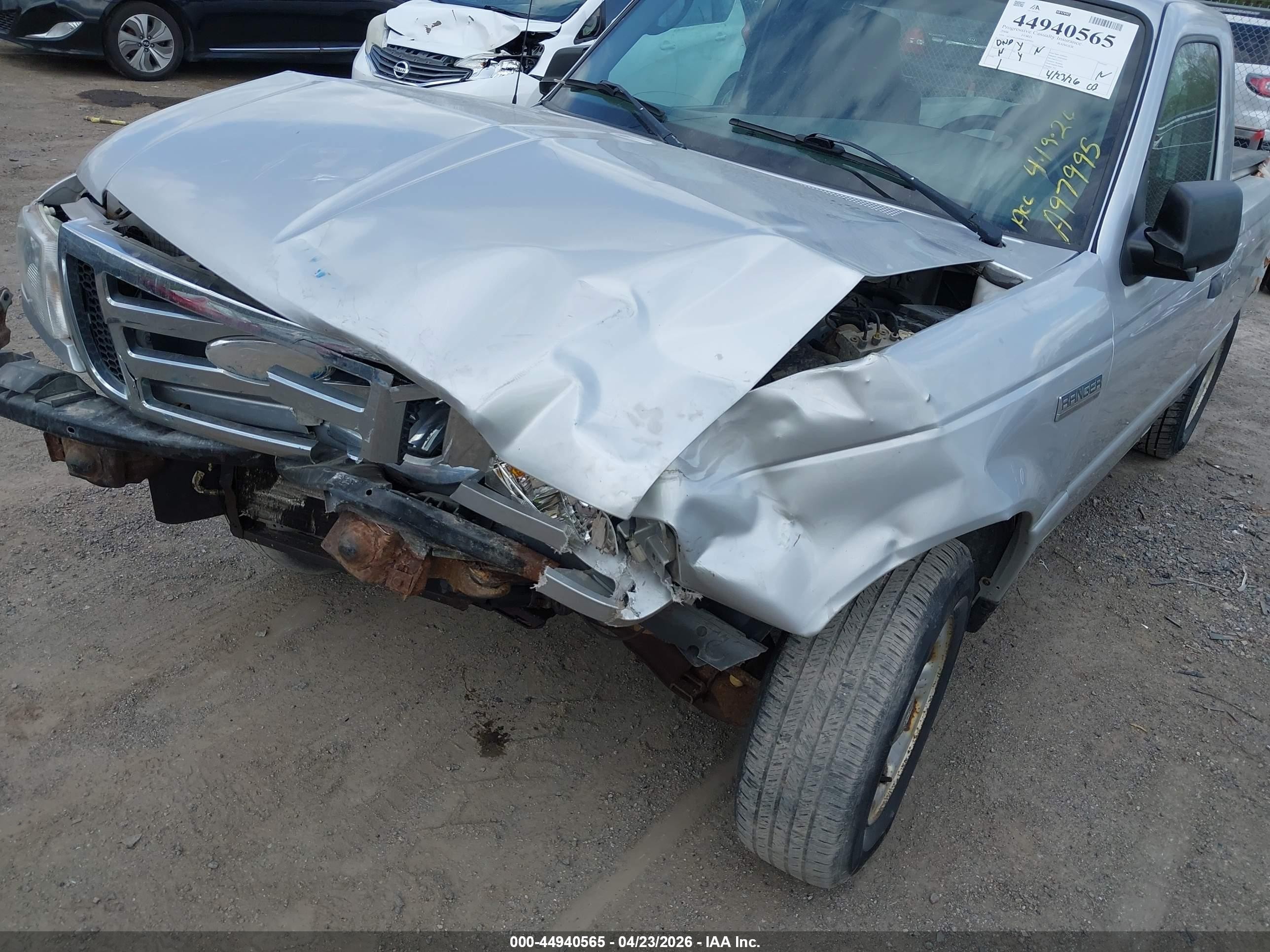 2008 Ford Ranger Xl/xlt Silver vin: 1FTYR10D08PA97995