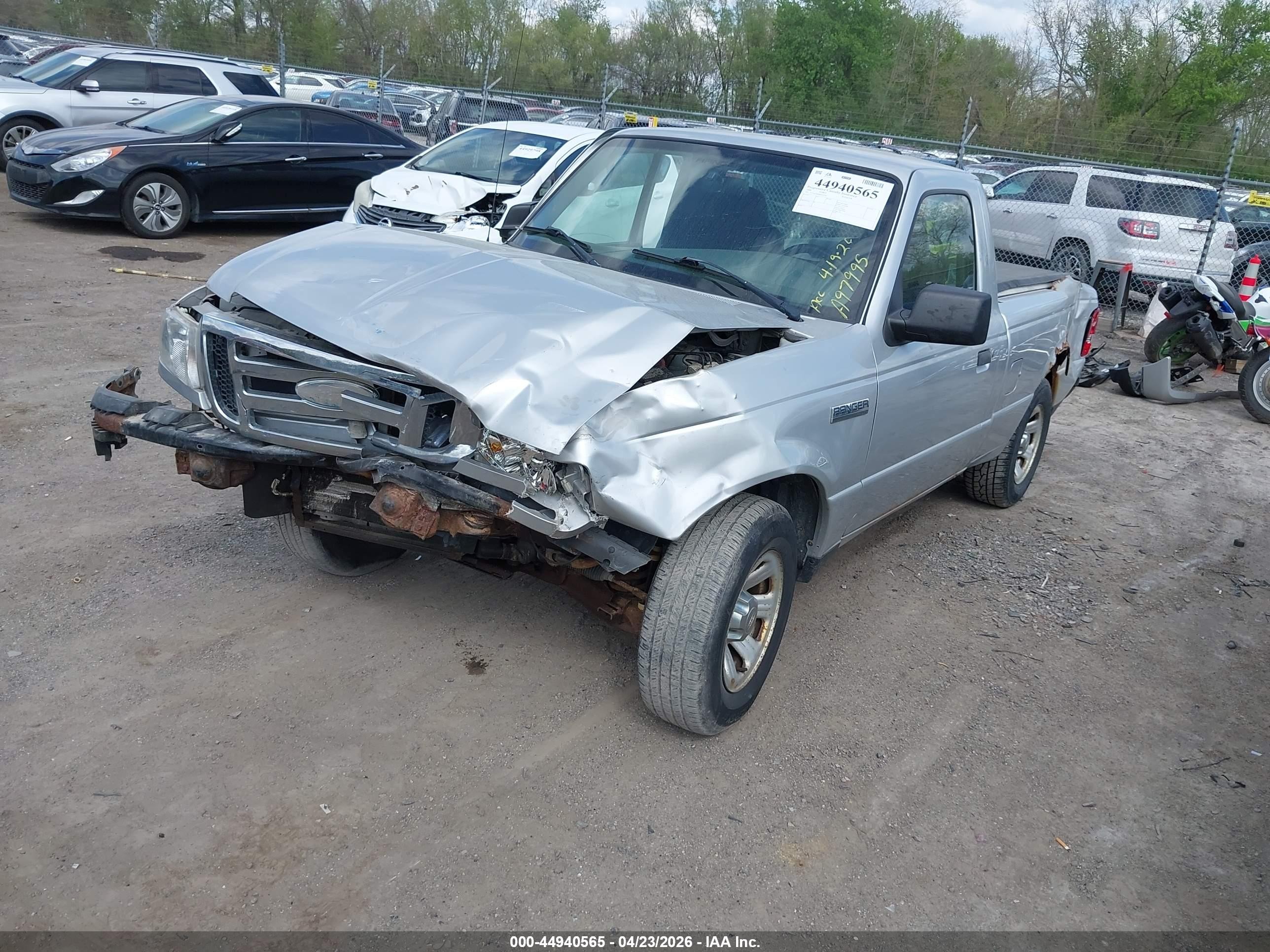 2008 Ford Ranger Xl/xlt Silver vin: 1FTYR10D08PA97995
