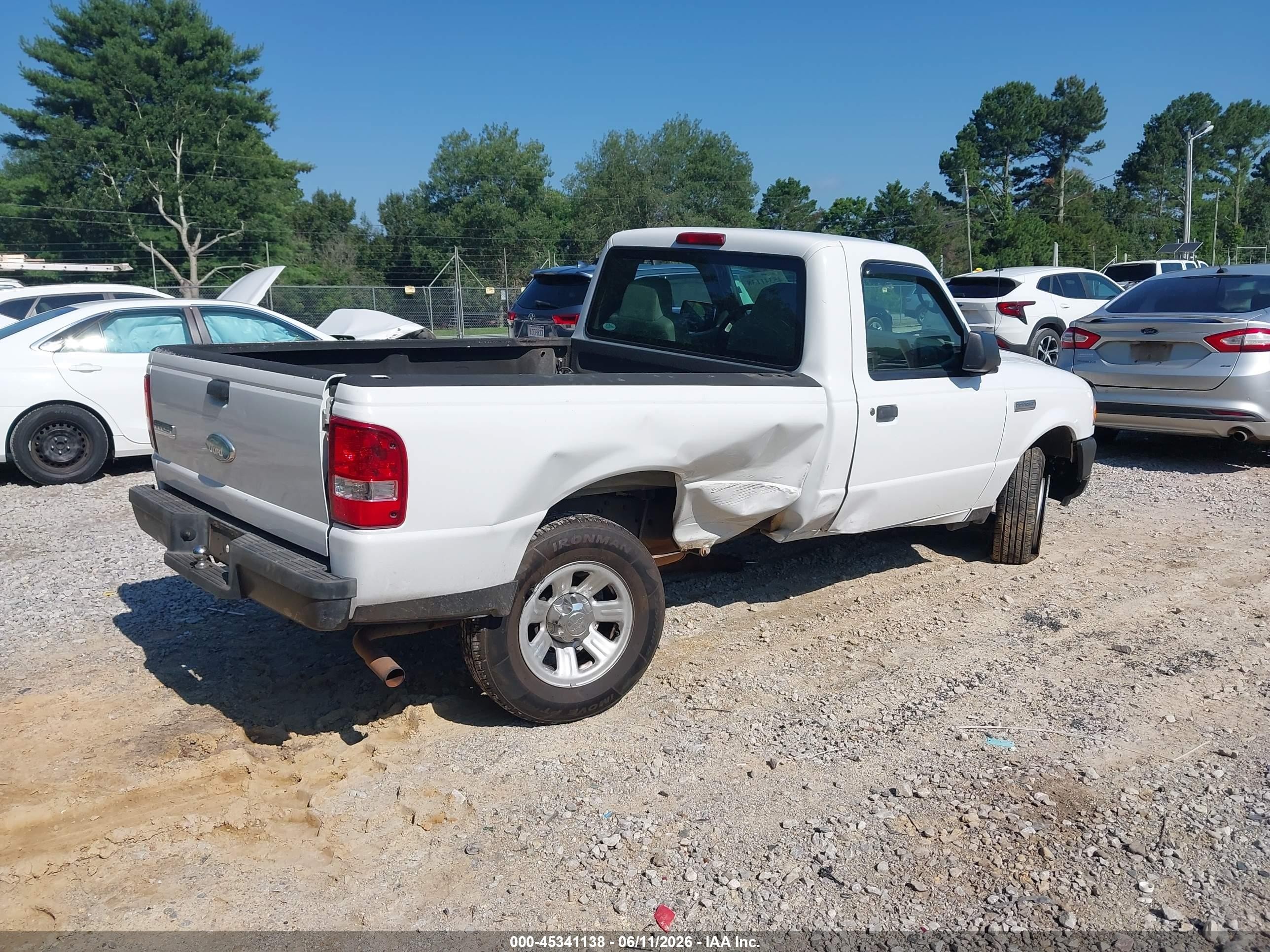 2008 Ford Ranger Xl/xlt White vin: 1FTYR10D08PB02905